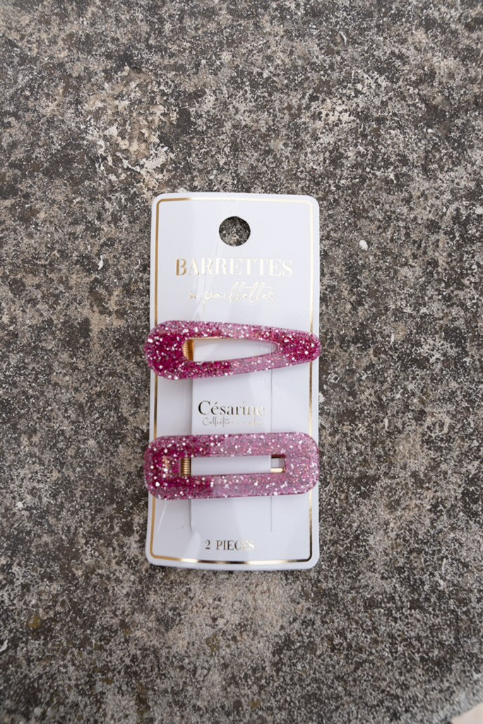 Barrette pailletée