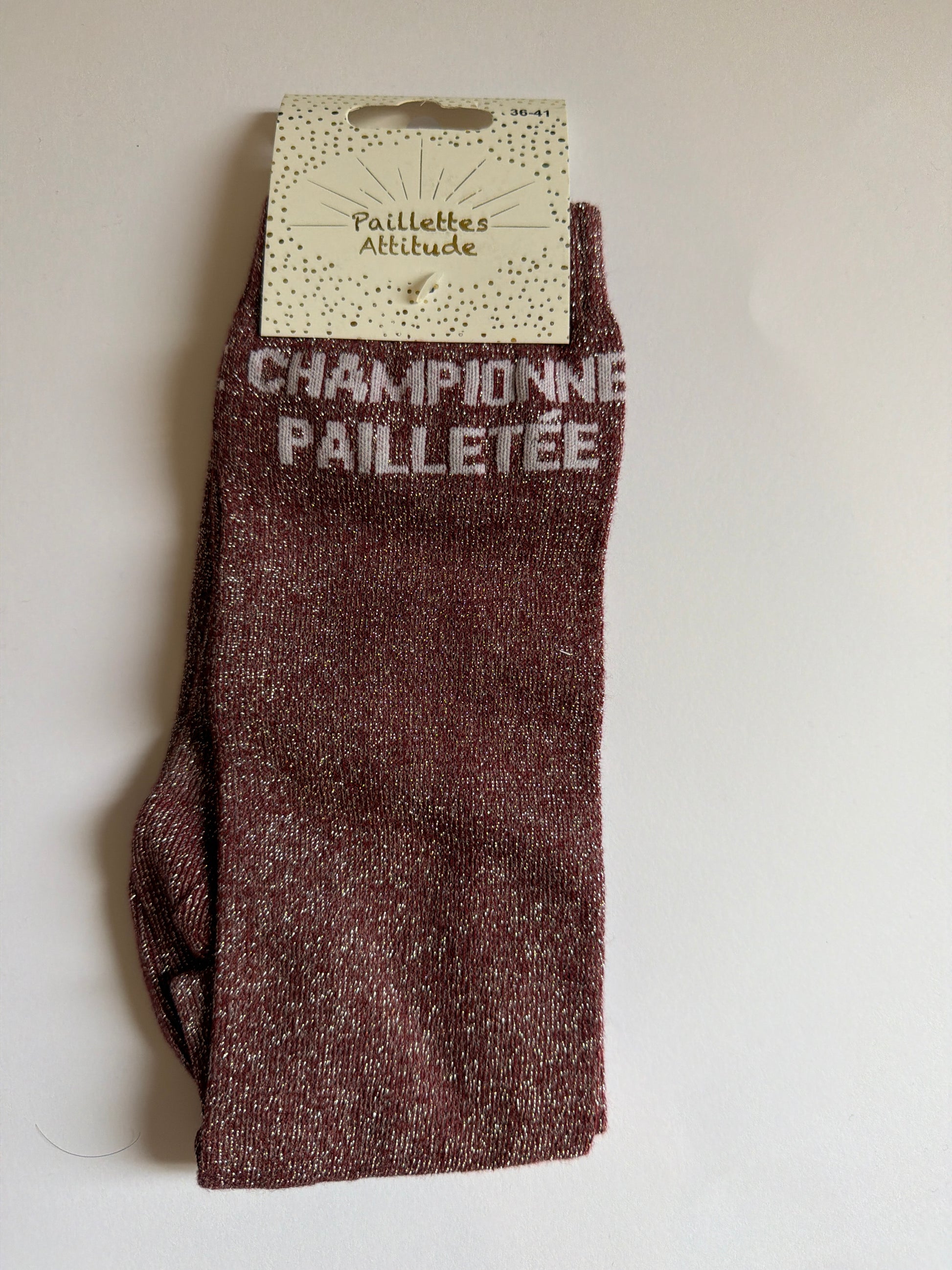 Chaussette pailletée équitation 36-41 CHAMPIONNE PAILLETÉE