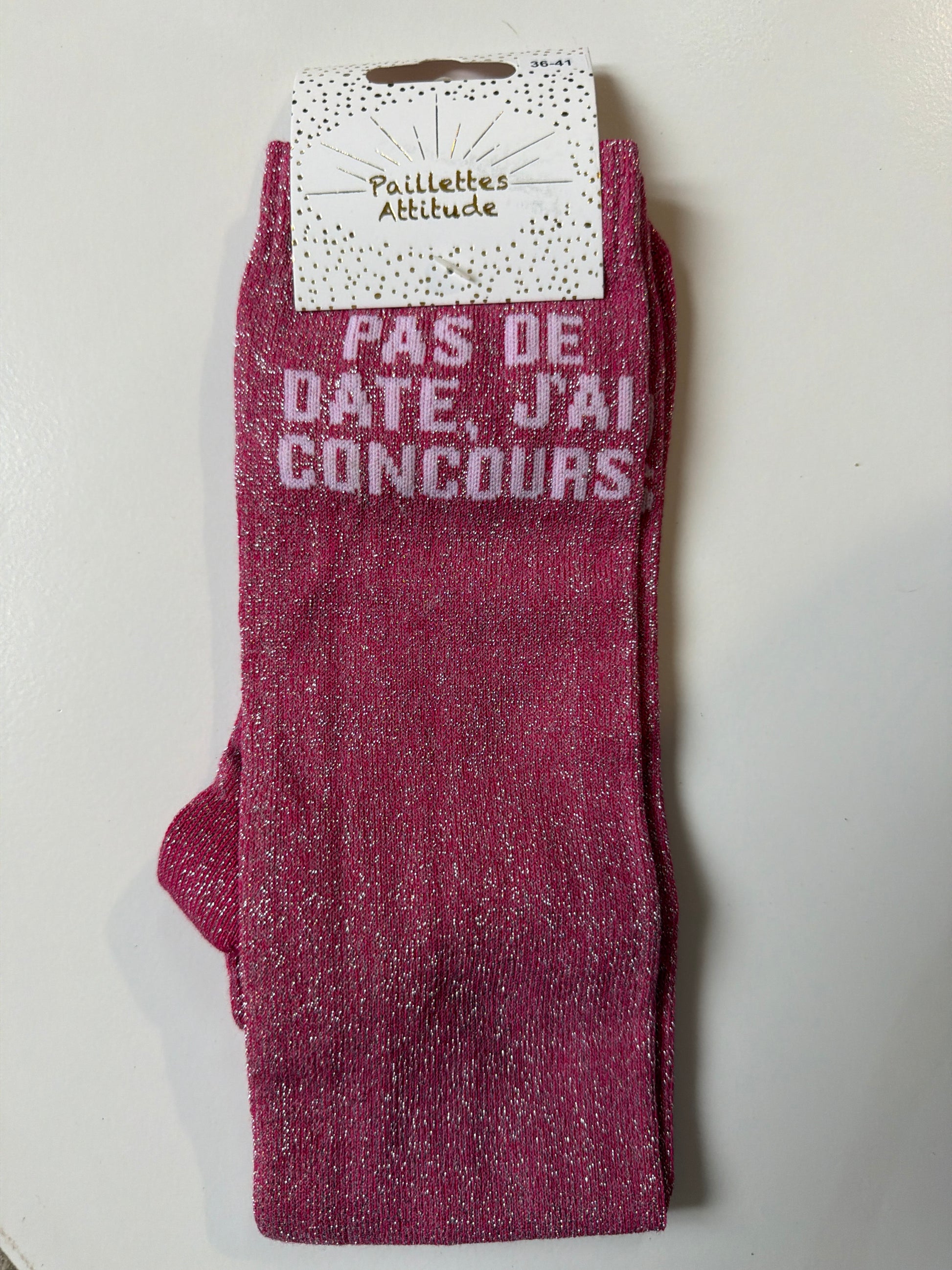 Chaussette pailletée équitation 36-41 PAS DE DATE, J’AI CONCOURS