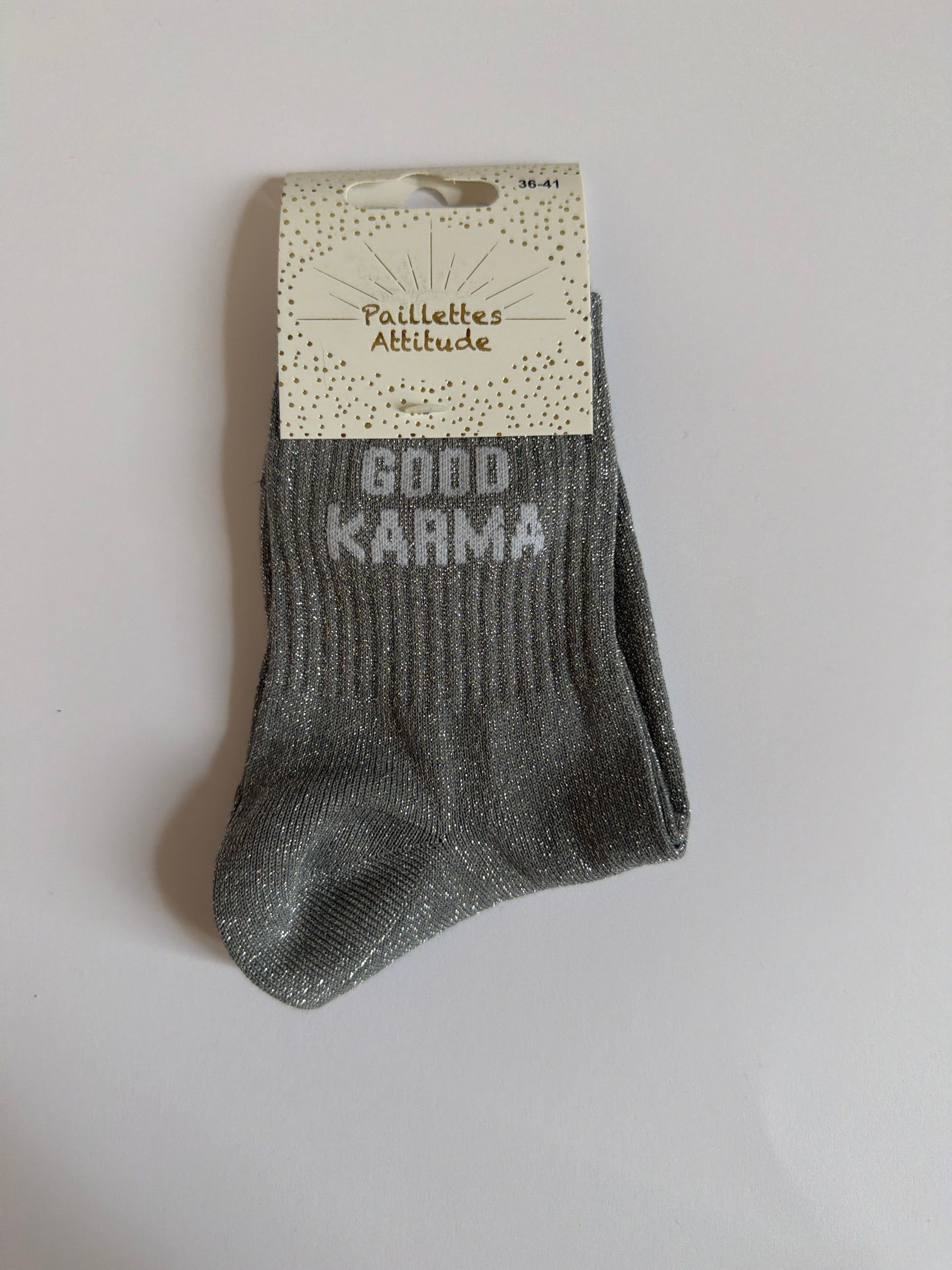 Chaussette de ville pailletée 36-41 GOOD KARMA
