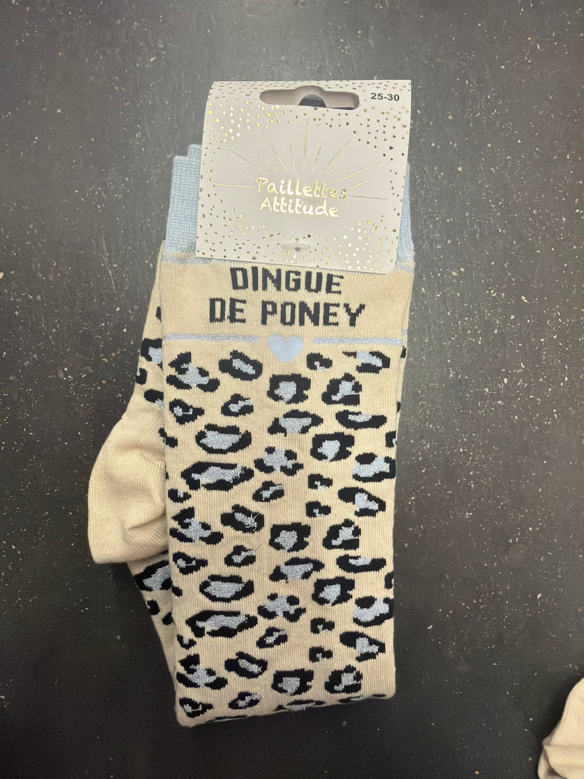Chaussettes d’équitation pailletées 25-30 et 30-35 Collection léopard 🐆🐄