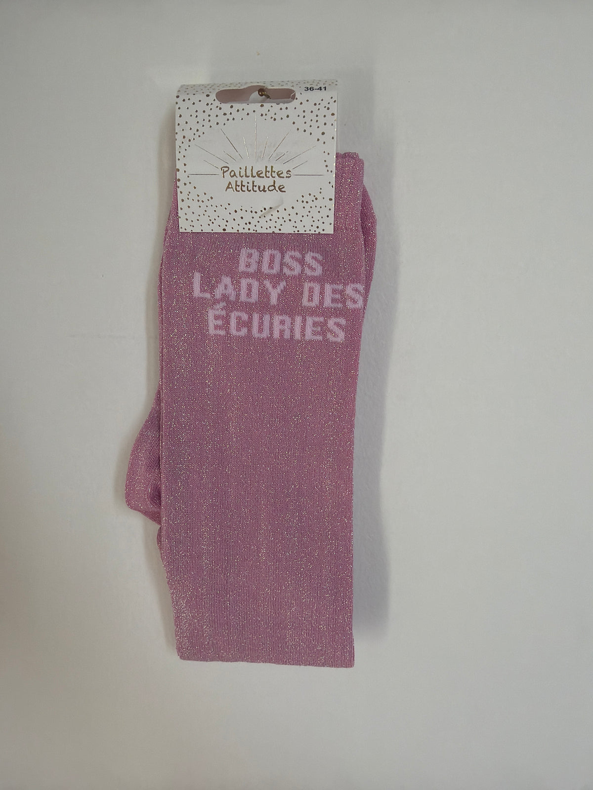 Chaussette pailletée équitation 36-41 BOSS LADY DES ÉCURIES