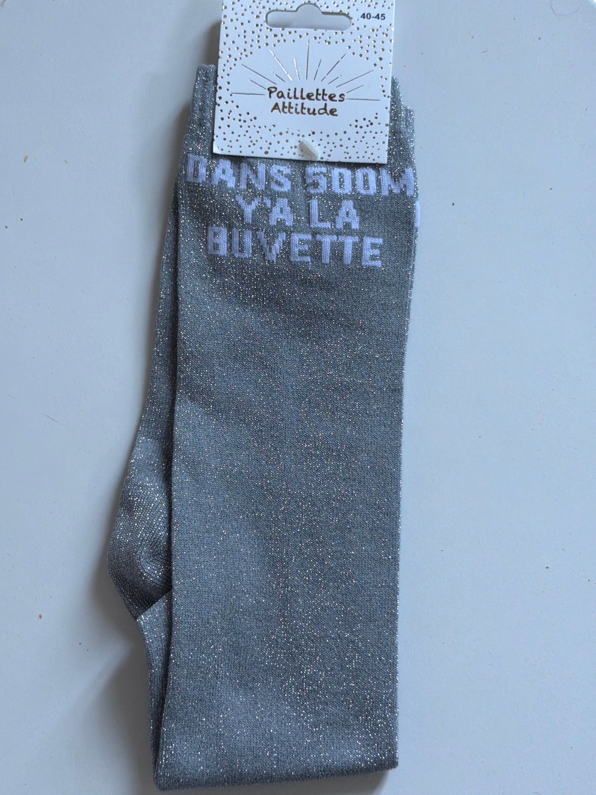 Chaussette pailletée équitation 40-45 DANS 500 M Y'A LA BUVETTE