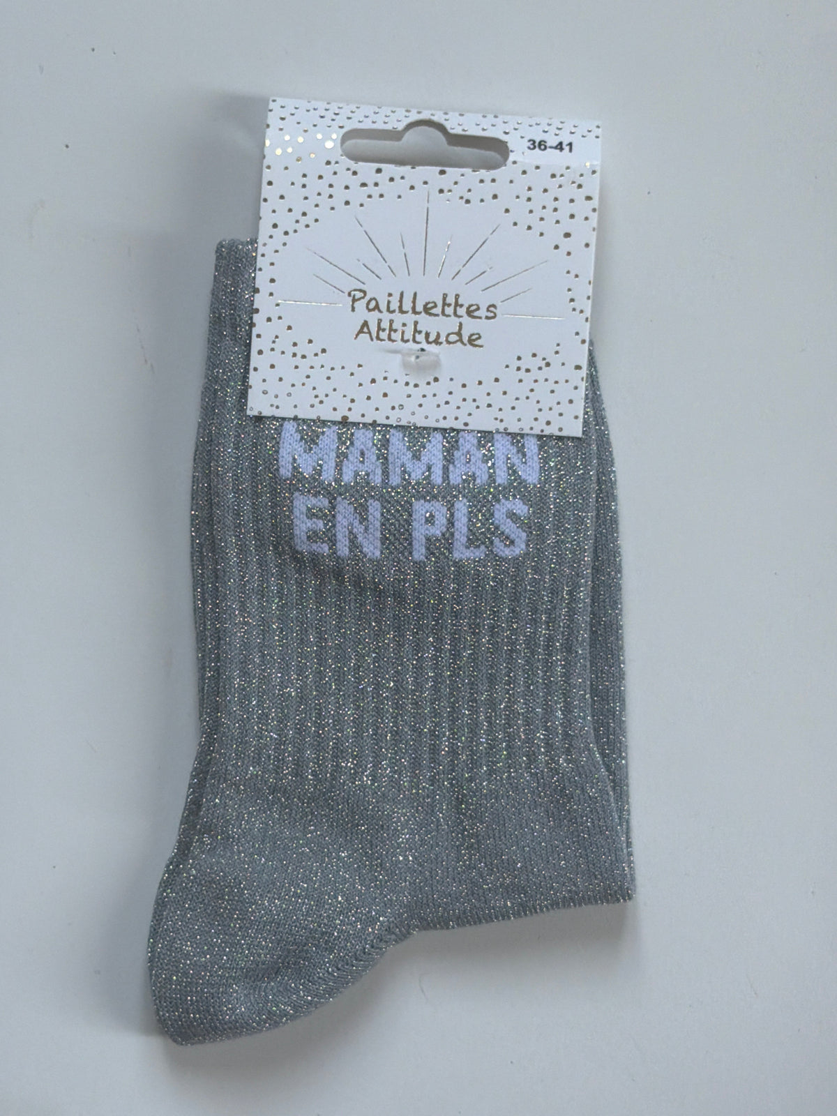 Chaussette de ville pailletée 36-41 MAMAN EN PLS