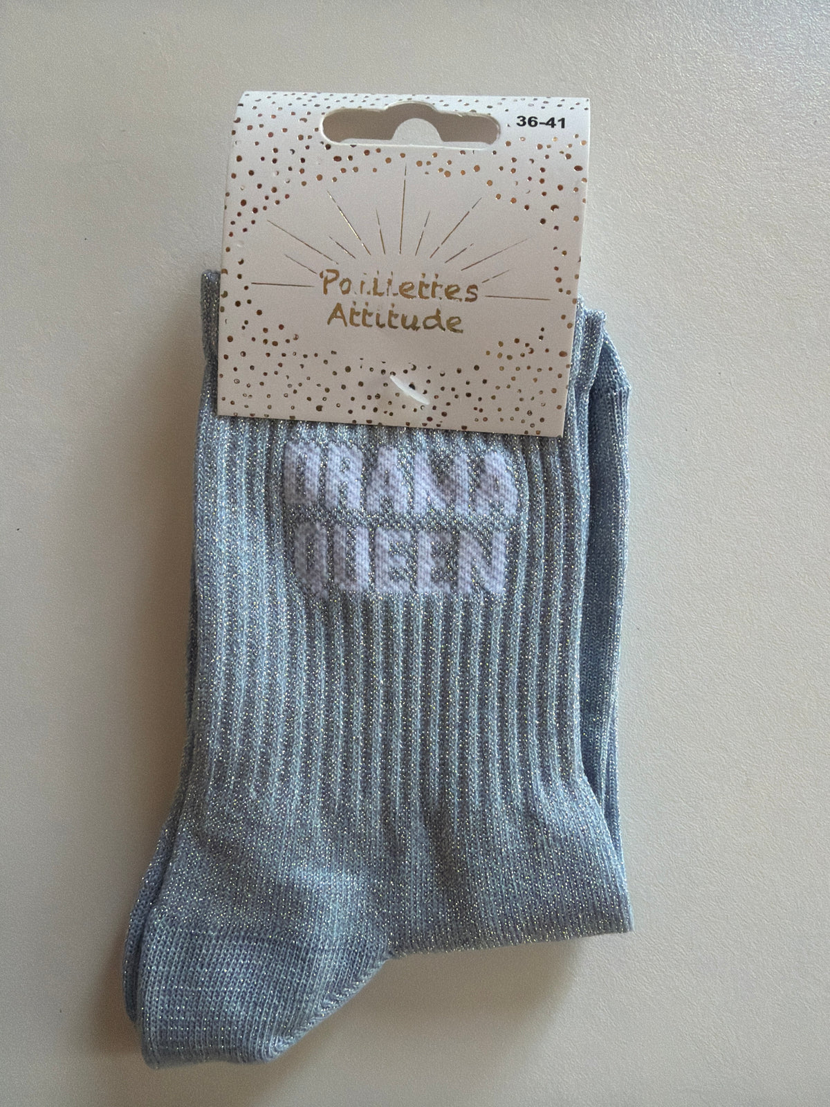 Chaussette pailletée de ville 36-41 DRAMA QUEEN