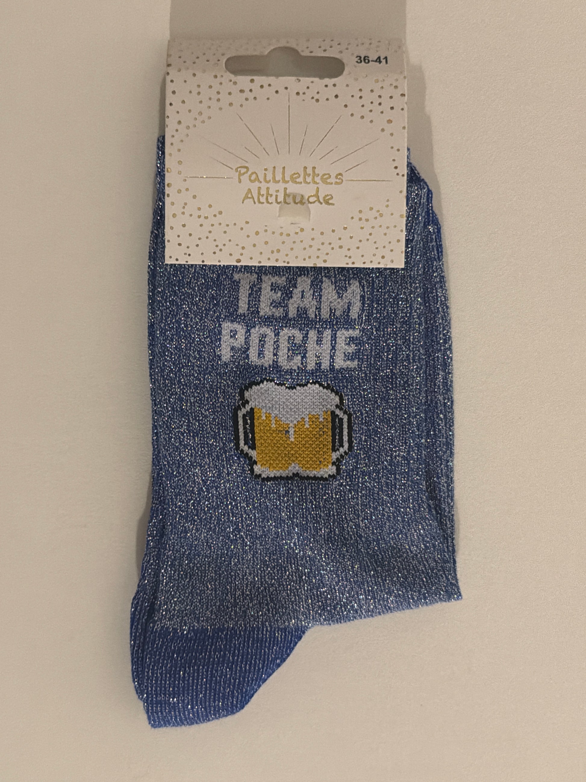 Chaussette de ville Pailletée 36-41 TEAM POCHE