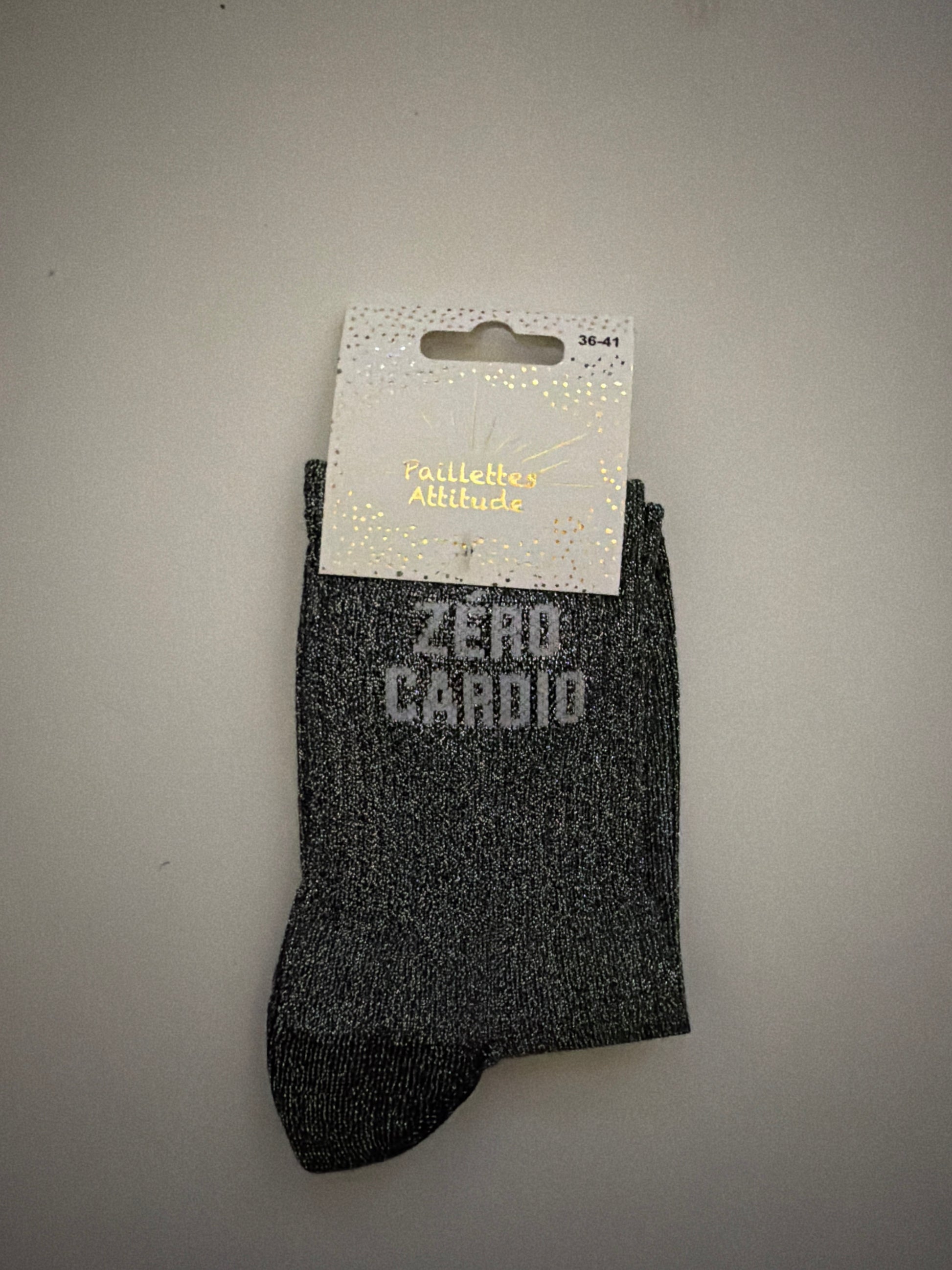 chaussette de ville pailletée 36-41 ZÉRO CARDIO