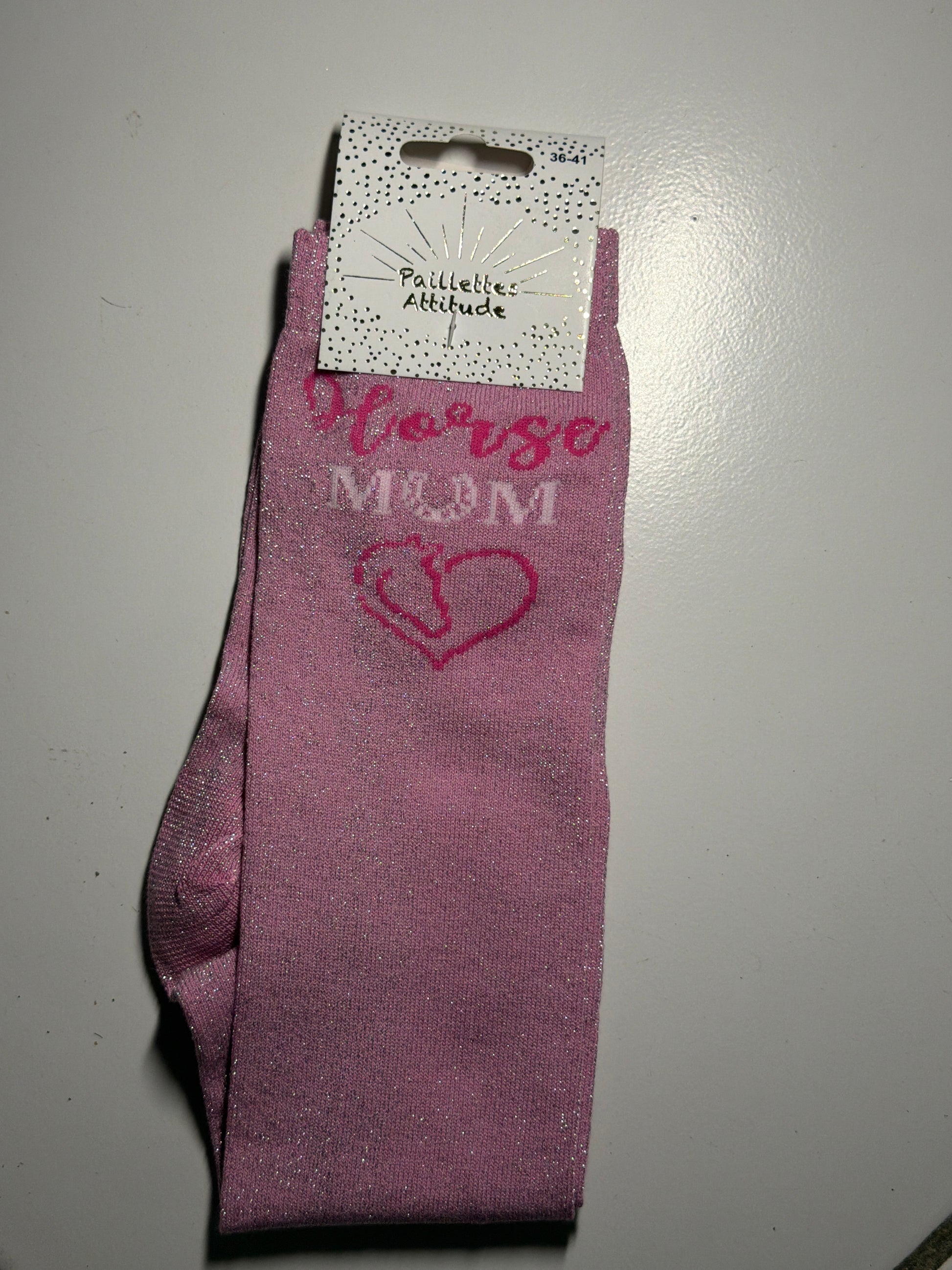 Chaussette pailletée équitation 36-41 HORSE MUM