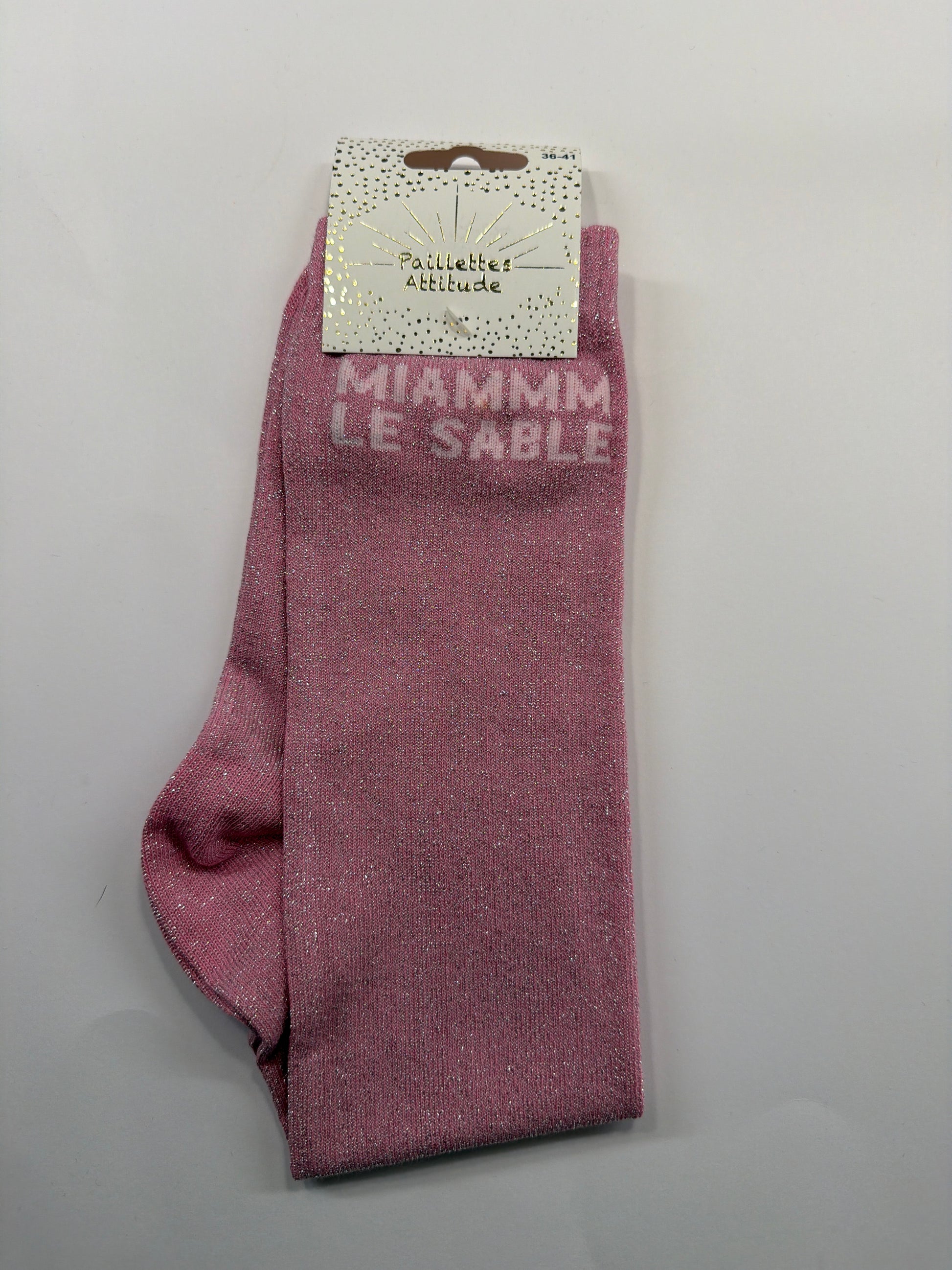 Chaussette pailletée équitation 36-41 MIAMMM LE SABLE