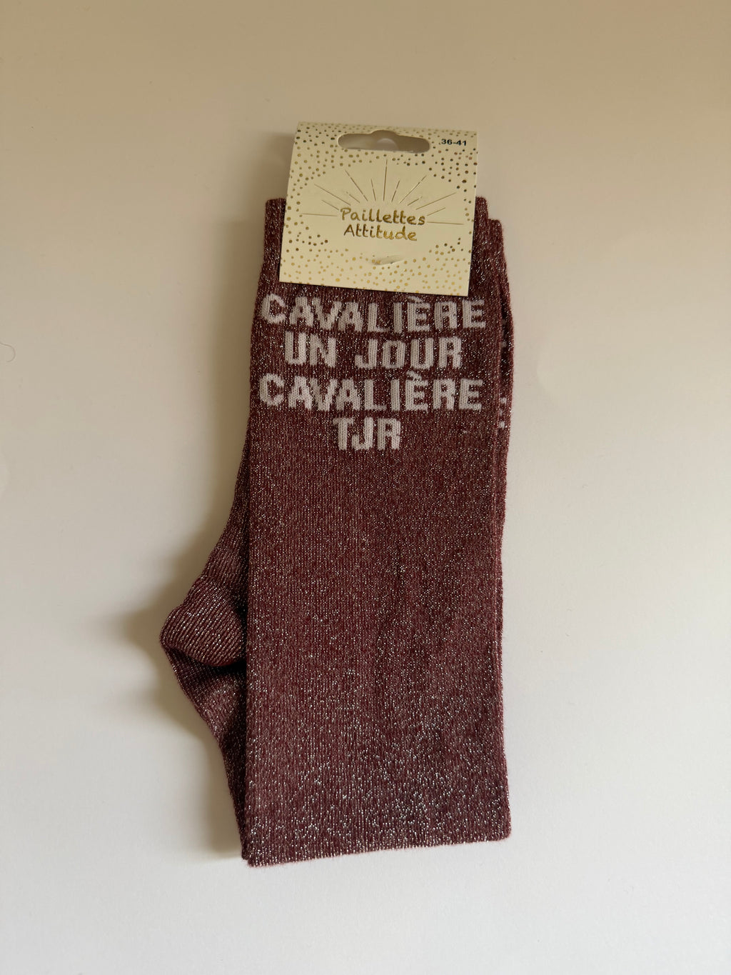 Chaussette pailletée équitation 36-41 CAVALIÈRE UN JOUR CAVALIÈRE TJR
