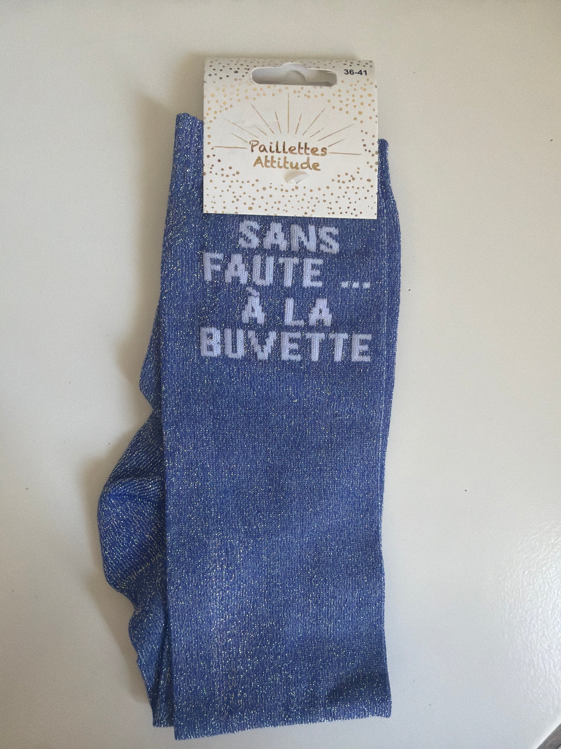 Chaussette pailletée équitation 36-41 SANS FAUTE … À LA BUVETTE