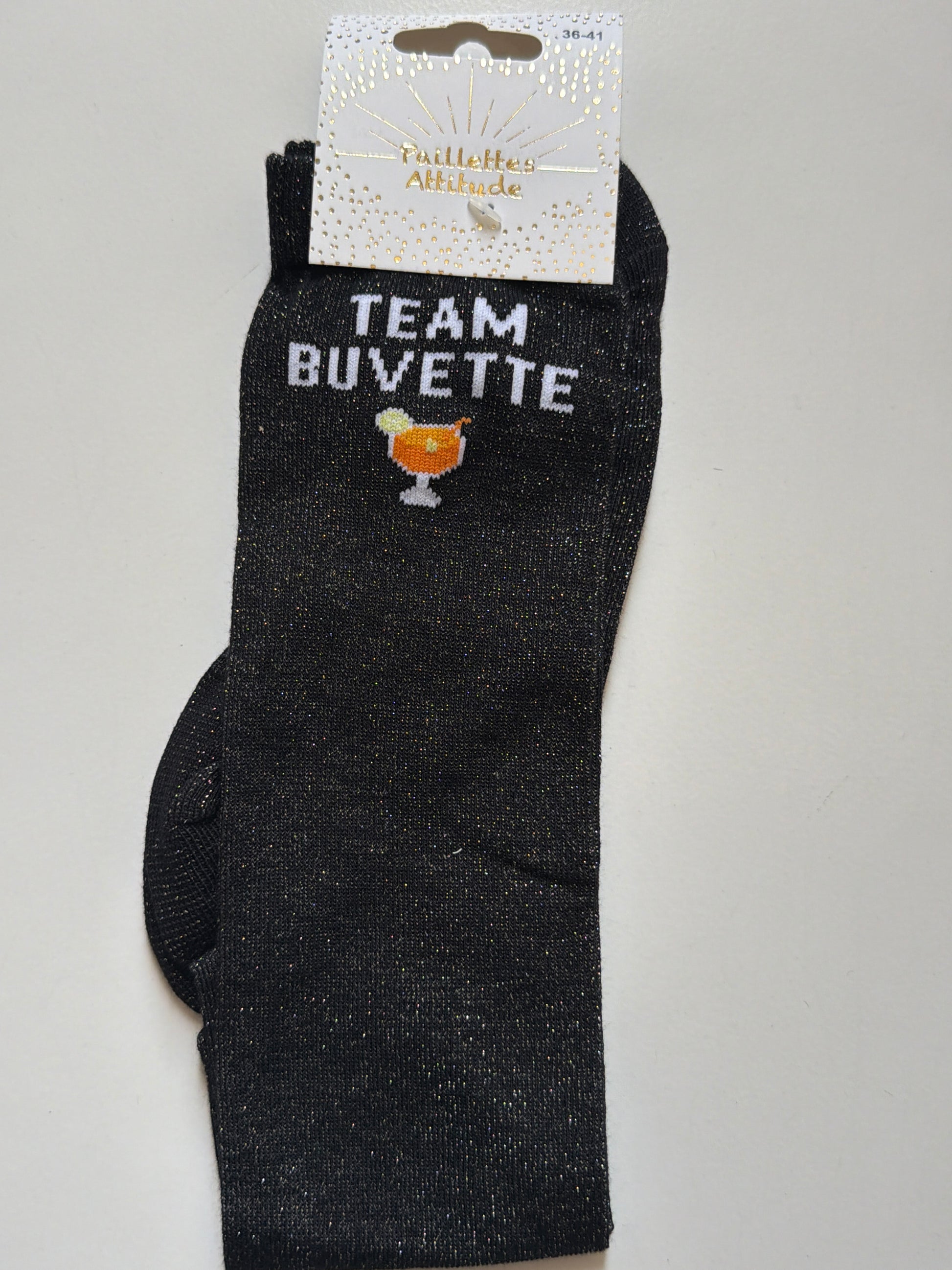 Chaussette pailletée équitation 36-41 TEAM BUVETTE