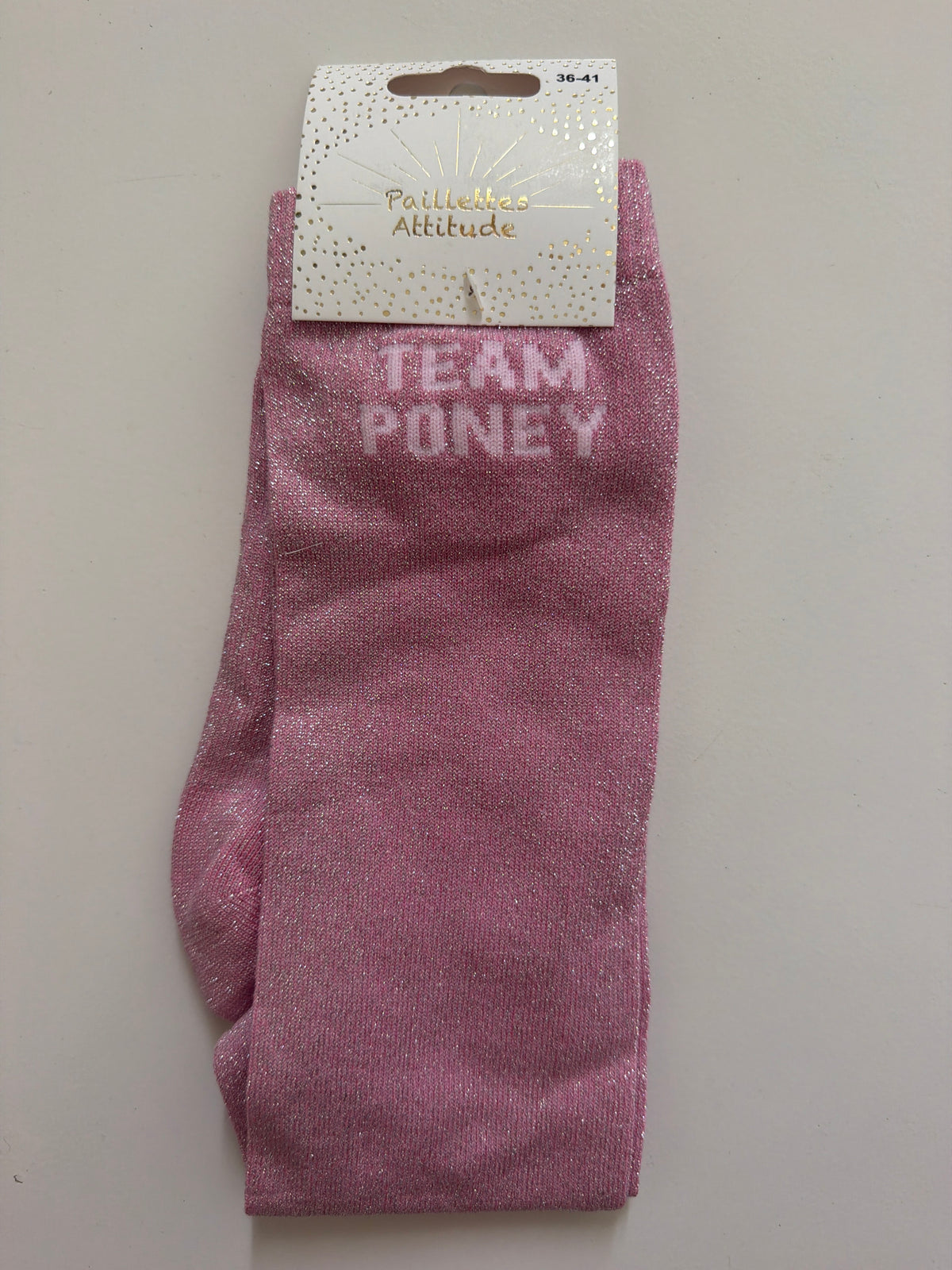 Chaussette pailletée équitation 36-41 TEAM PONEY