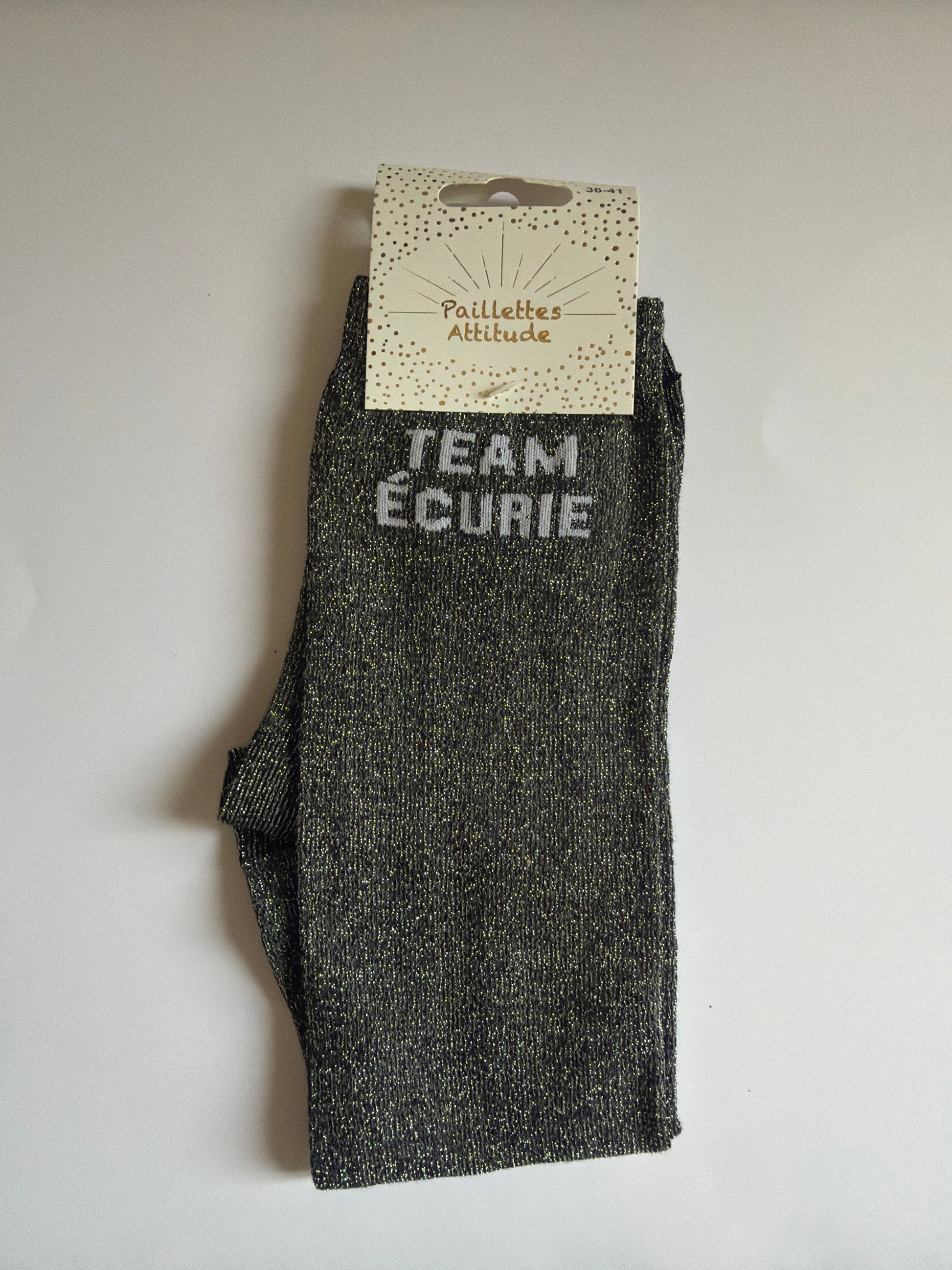 Chaussette pailletée équitation 36-41 TEAM ÉCURIE