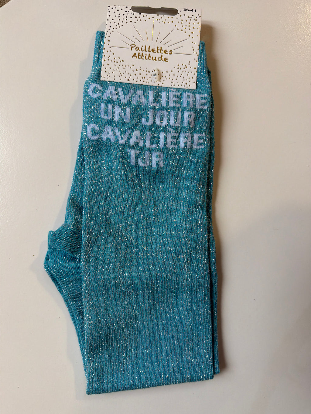 Chaussette pailletée équitation 36-41 CAVALIÈRE UN JOUR CAVALIÈRE TJR