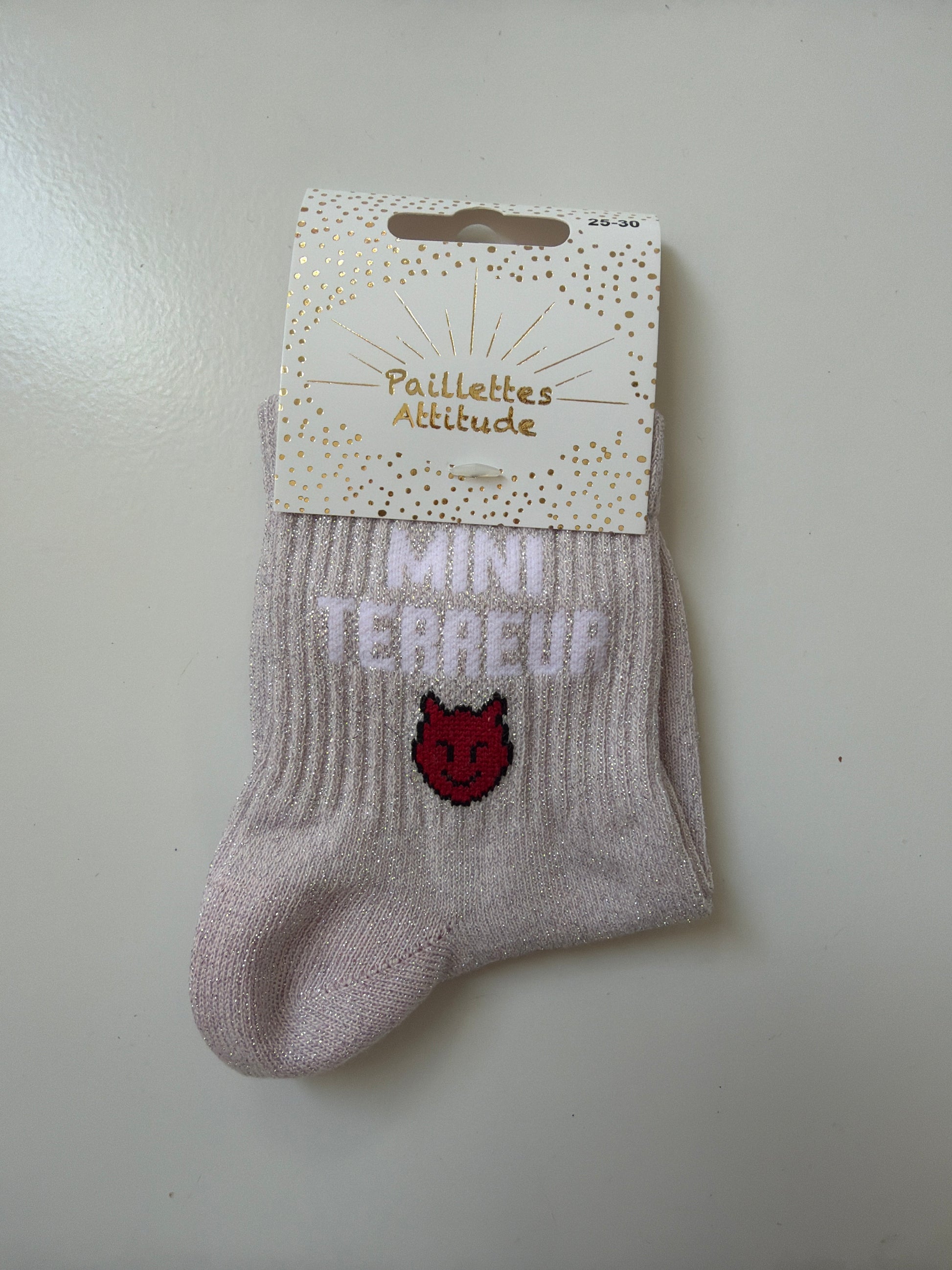 Chaussette de ville pailletée 25-30