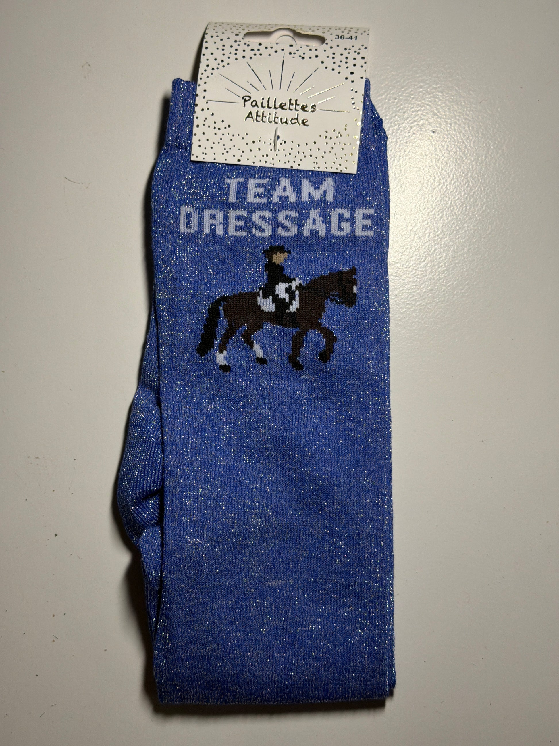 Chaussette pailletée équitation 36-41 TEAM DRESSAGE