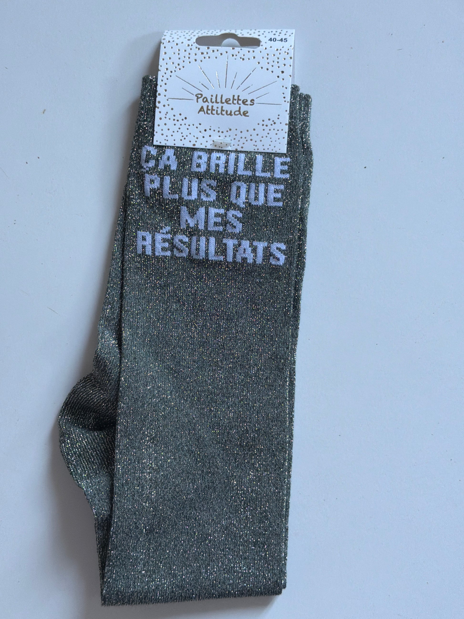 Chaussette pailletée équitation 40-45 ÇA BRILLE PLUS QUE MES RÉSULTATS