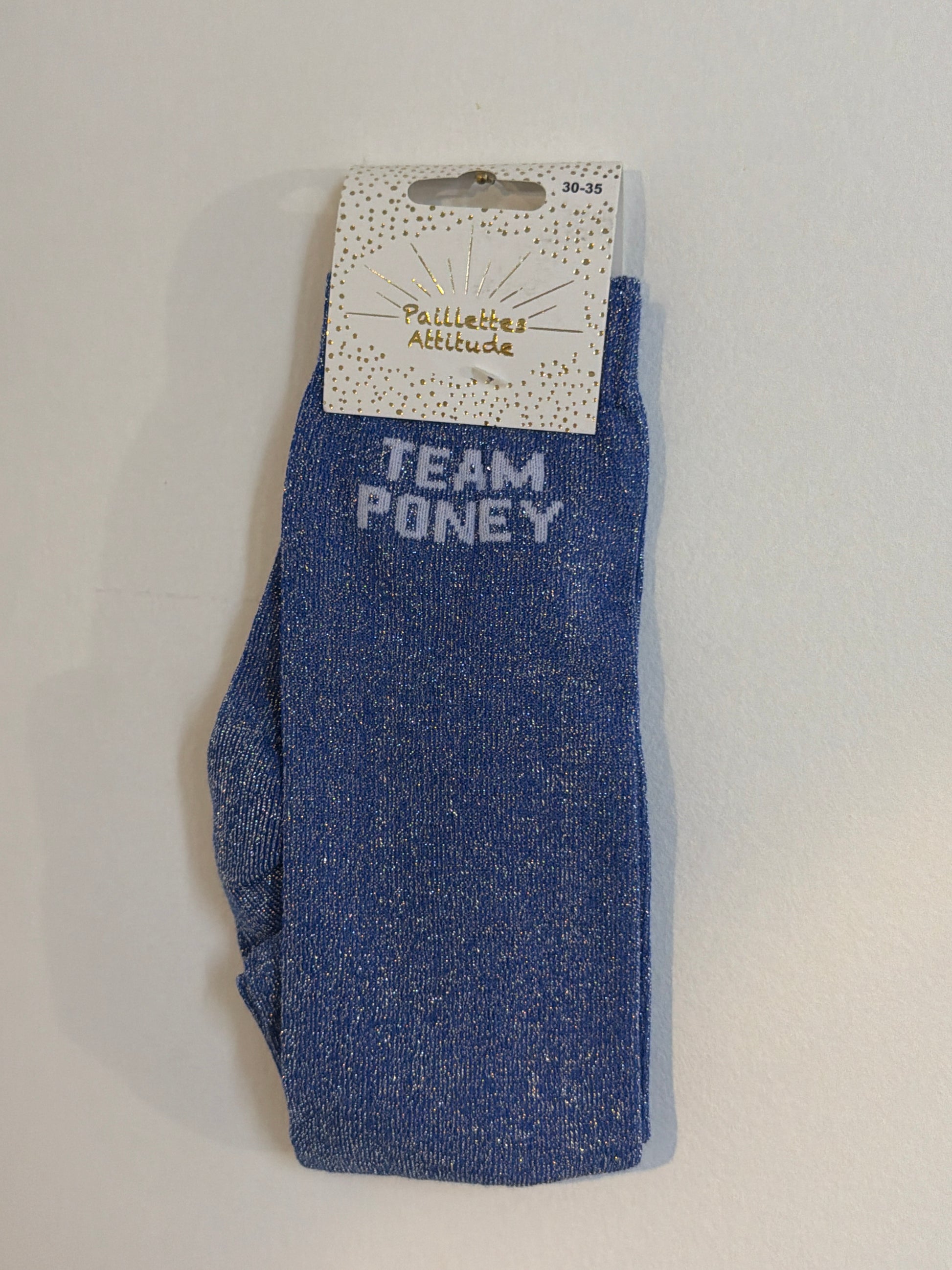 Chaussette équitation pailletée 30-35 TEAM PONEY