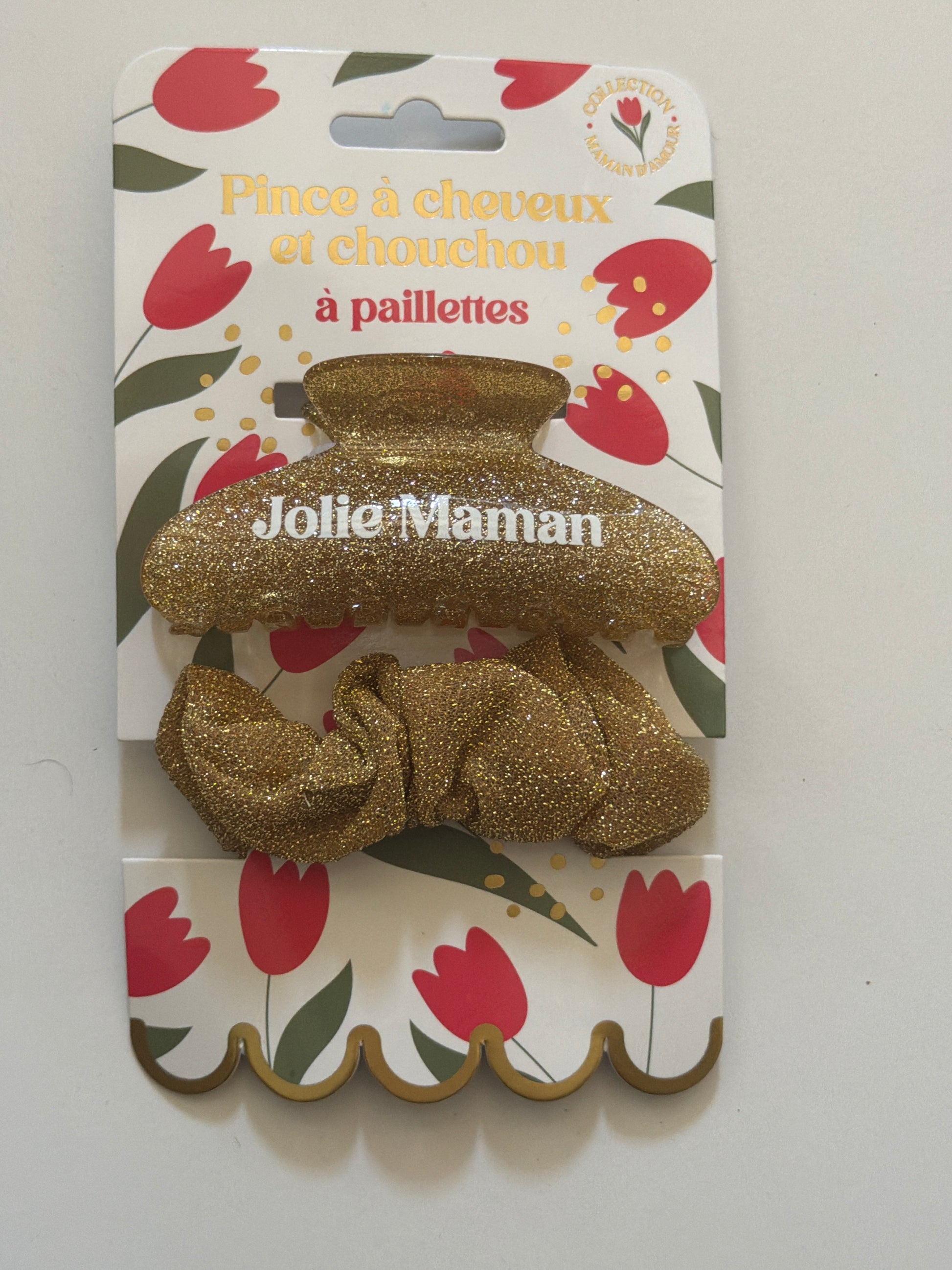 Pince et chouchou pailletée JOLIE MAMAN