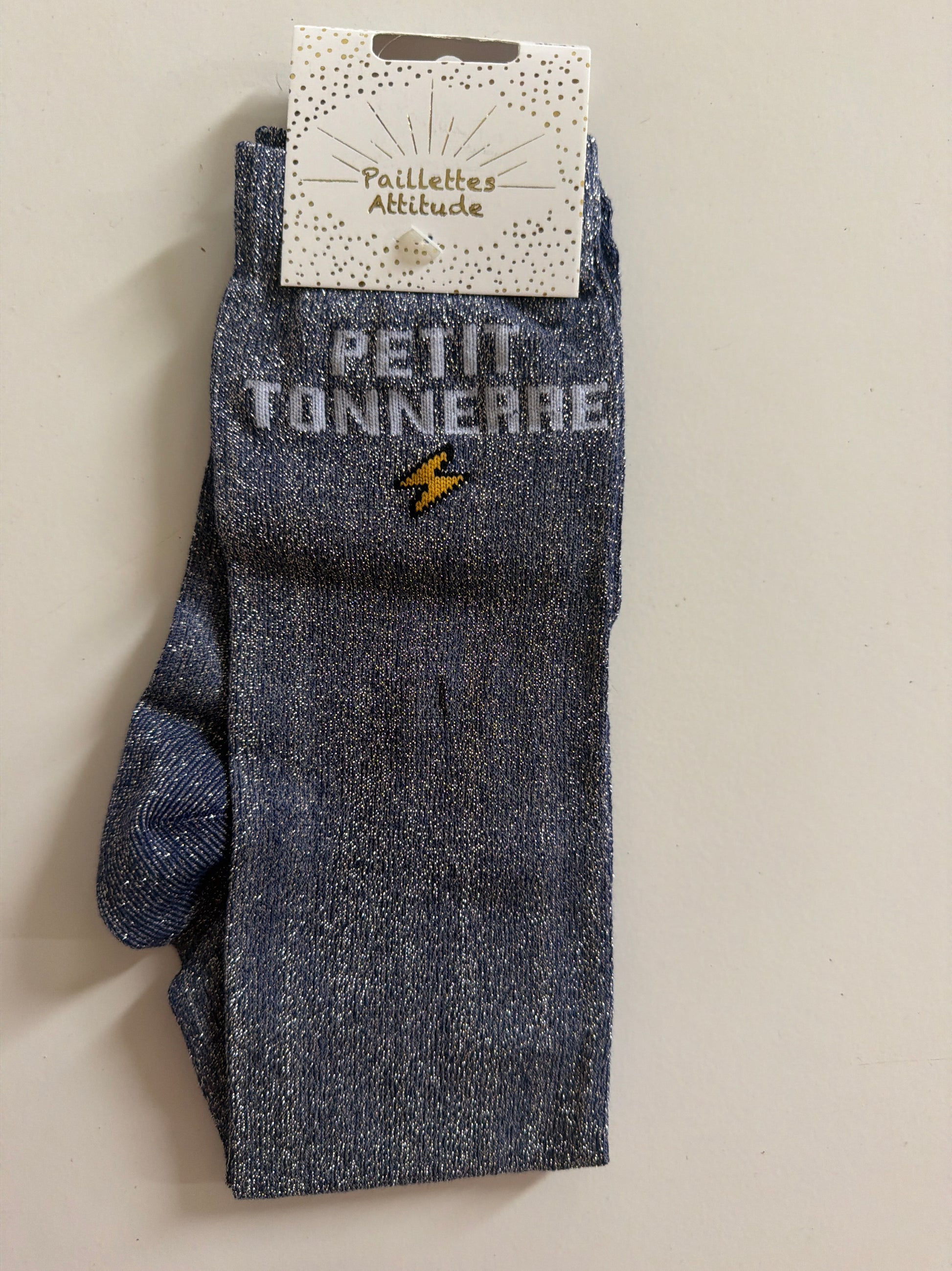 Chaussette pailletée équitation 36-41 PETIT TONNERRE ⚡️