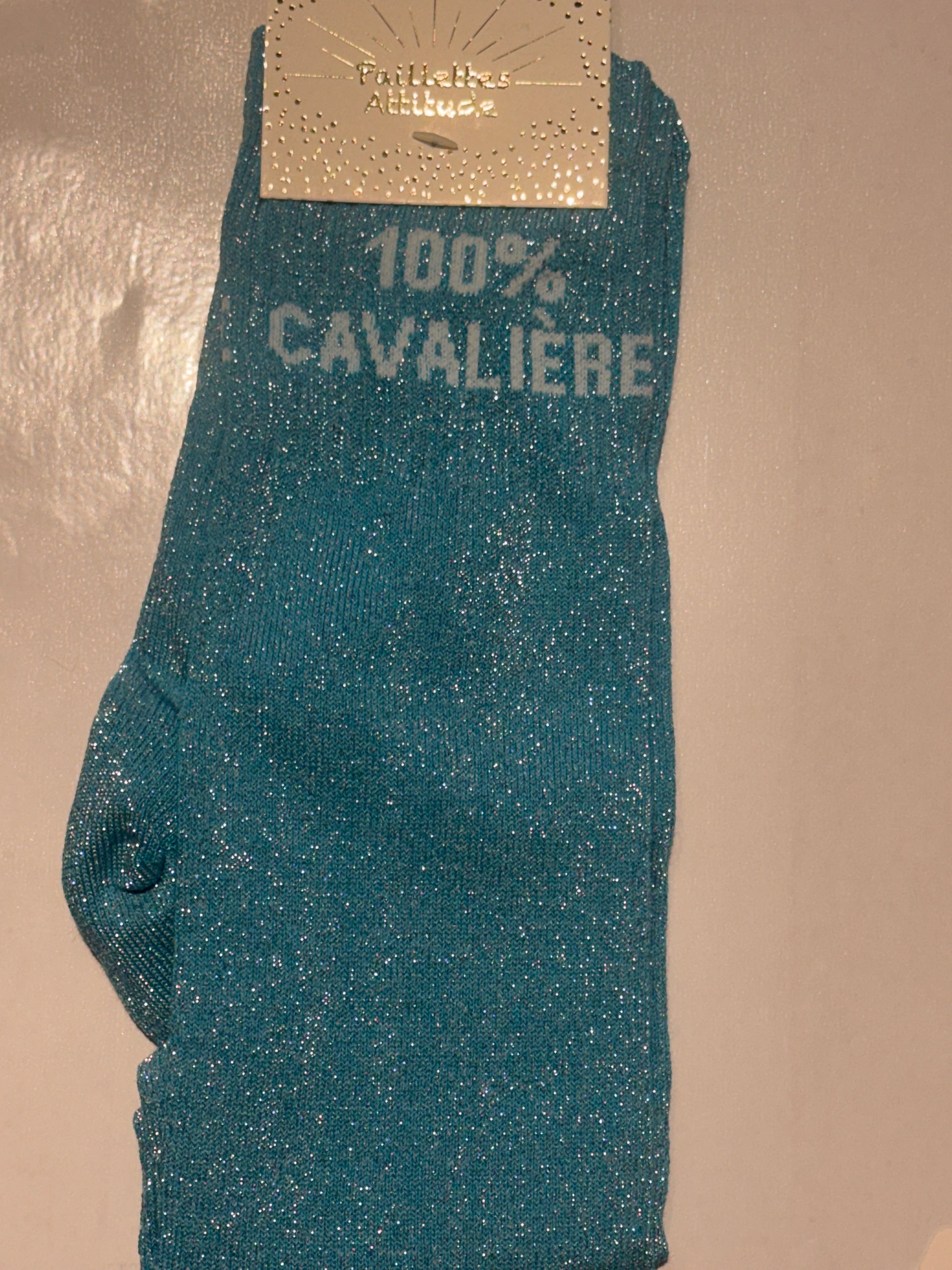 chaussette pailletée 100% cavalière 36/41