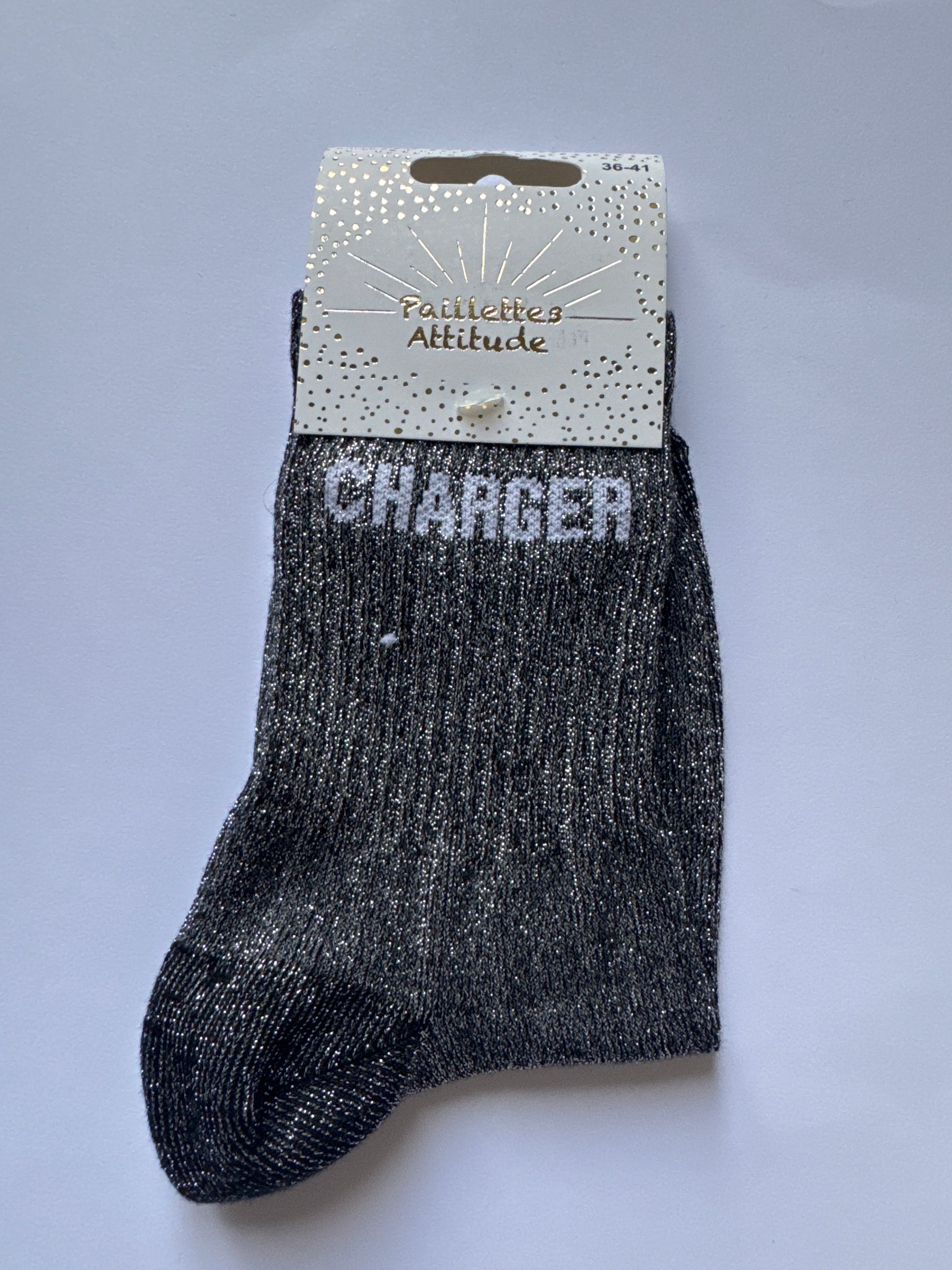 Chaussette de ville pailletée 36-41 CHARGER