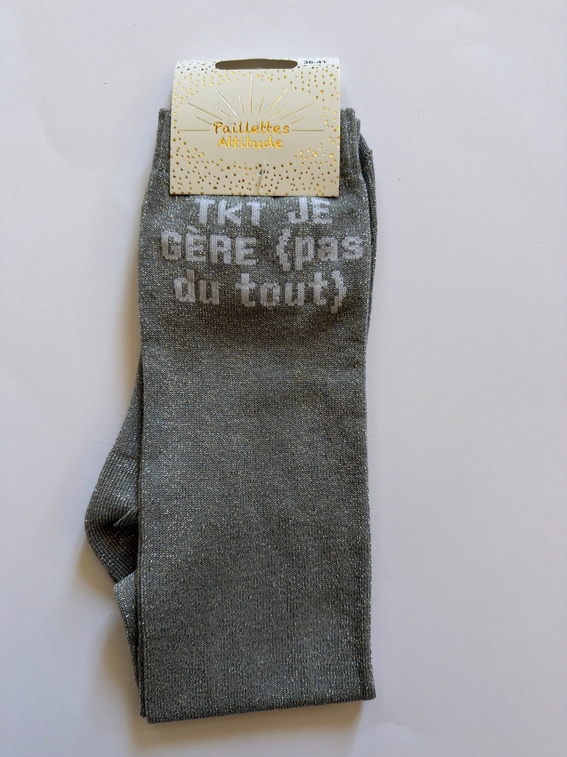 Chaussette pailletée équitation 36-41 TKT je gère (pas du tout)