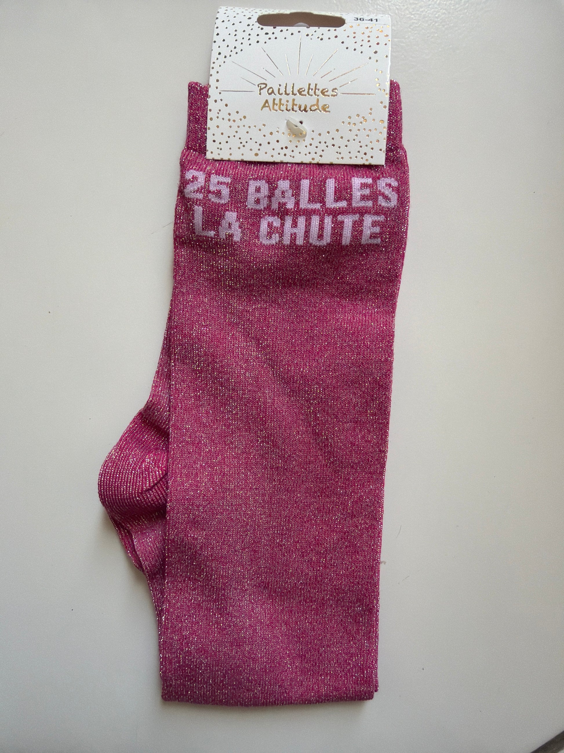 chaussette pailletée équitation 36-41 - 25 BALLES LA CHUTE