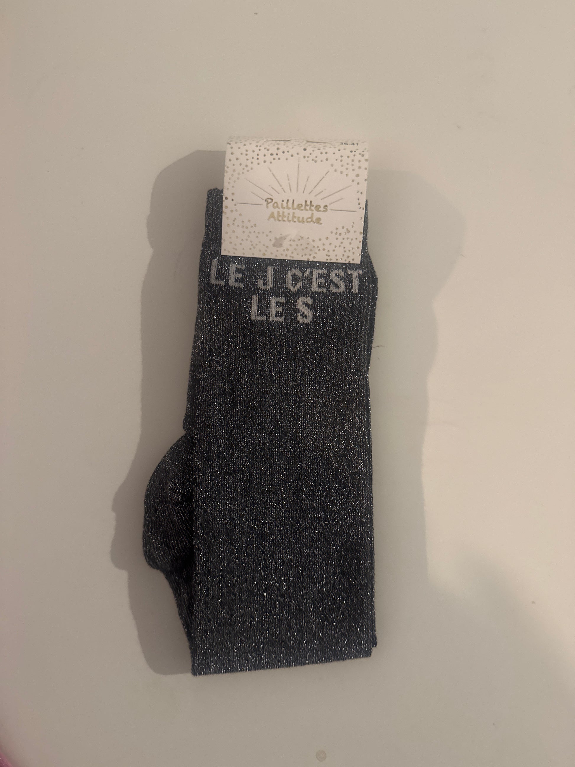 Chaussette pailletée équitation LE J C’EST LE S 36/41