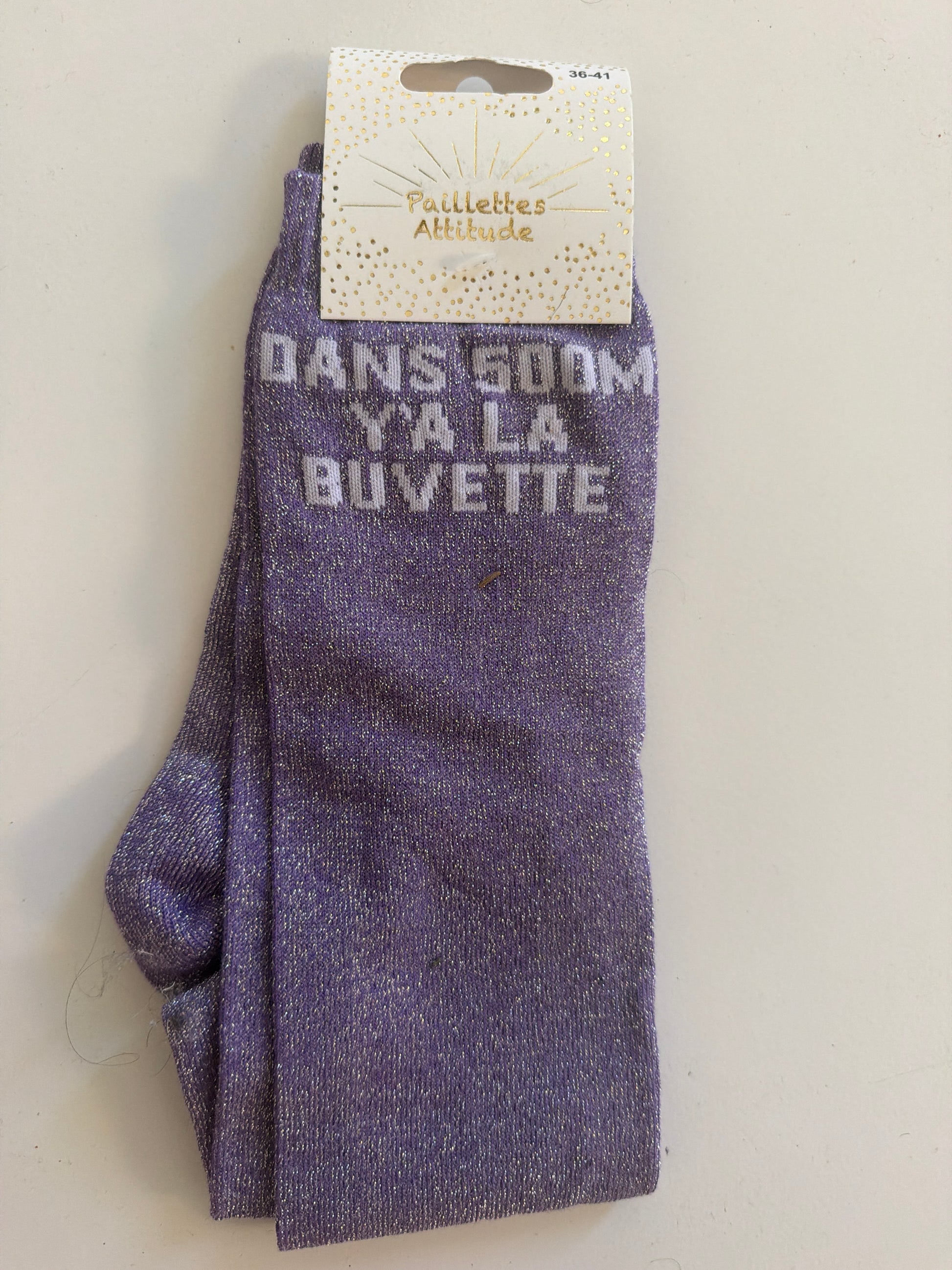 Chaussette pailletée équitation 36-41 DANS 500M Y'A LA BUVETTE