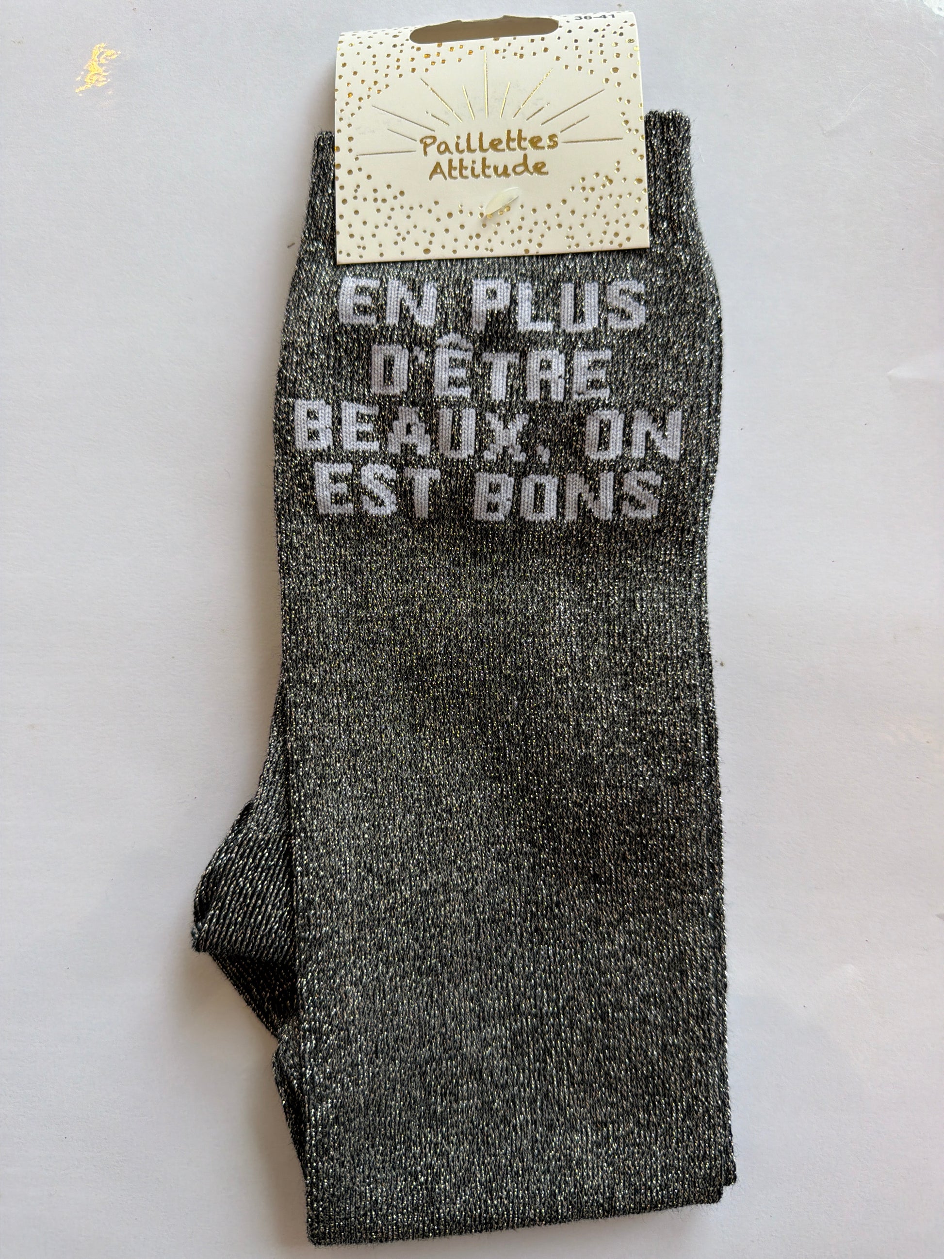 Chaussette équitation pailletée 36-41 EN PLUS D’ÊTRE BEAUX, ON EST BONS