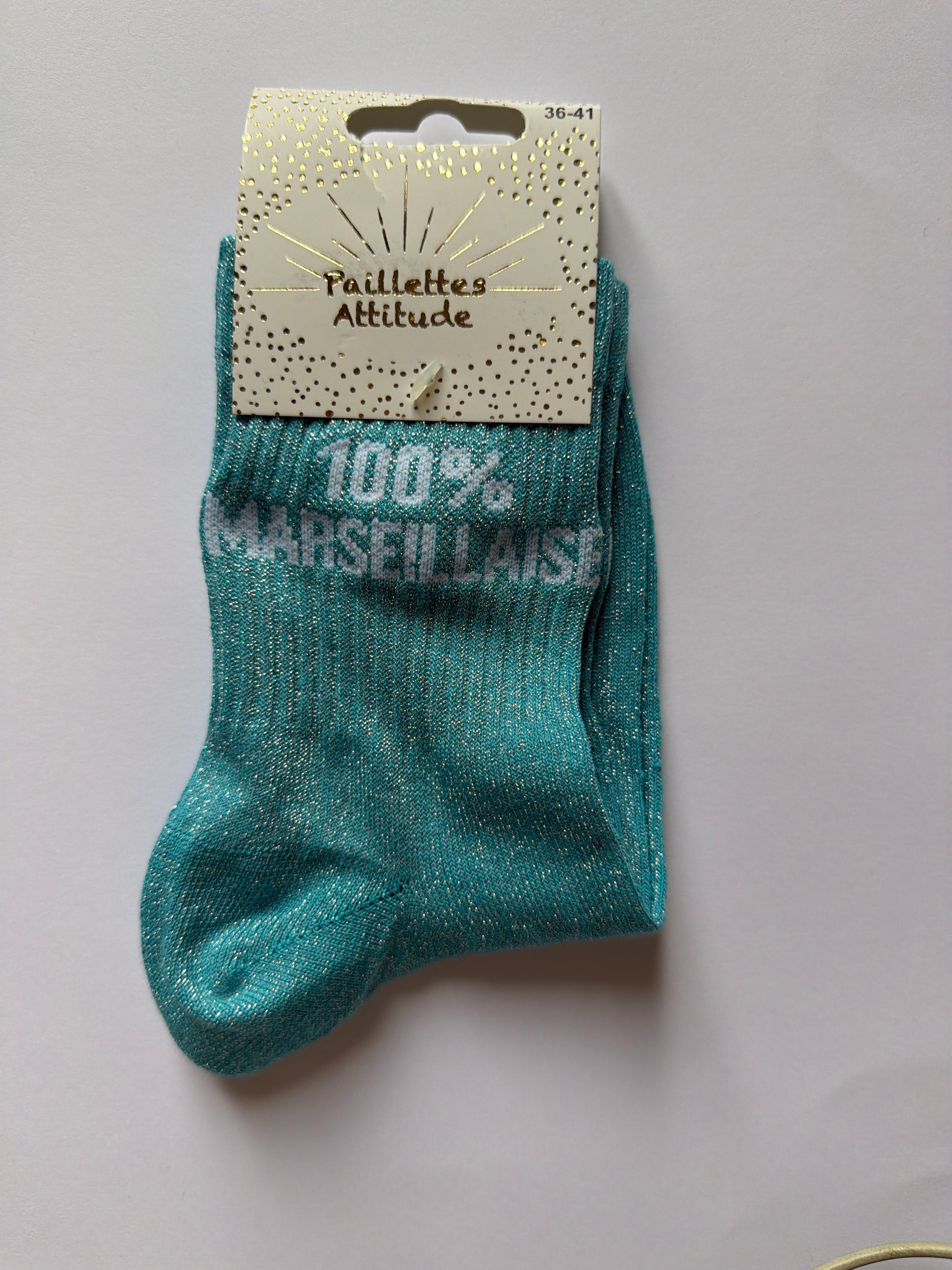 Chaussette de ville pailletée 36-41 - 100% MARSEILLAISE