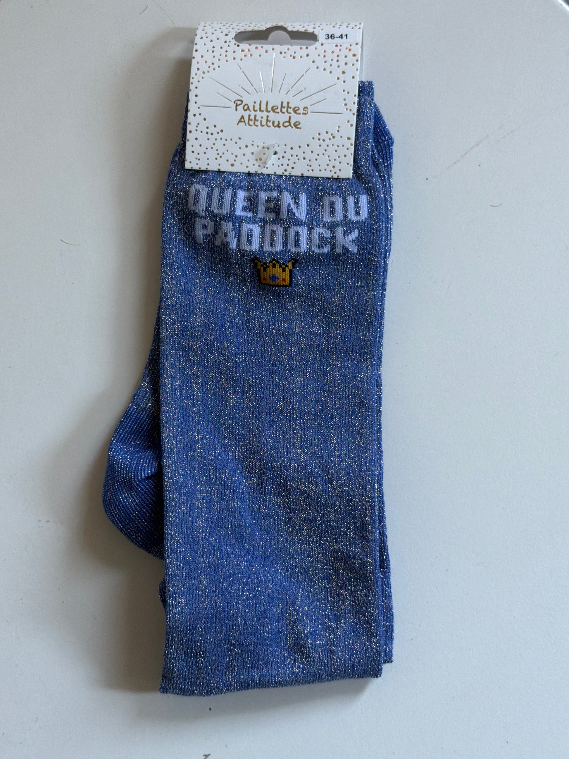 Chaussette pailletée équitation 36-41 QUEEN DU PADDOCK 👑