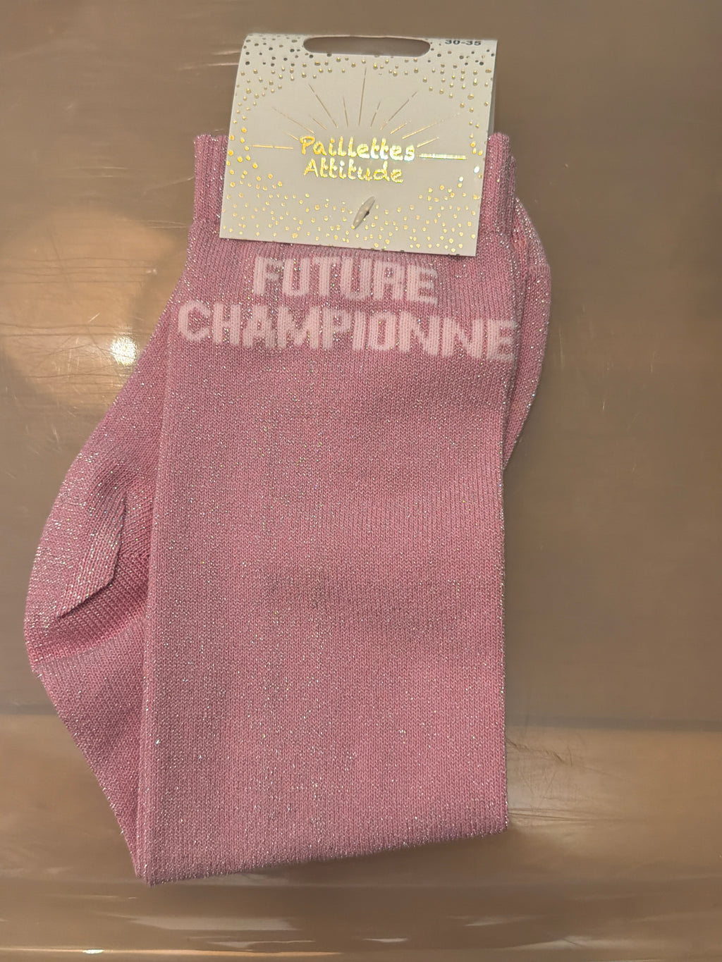 Chaussette pailletée FUTURE CHAMPIONNE 30/35