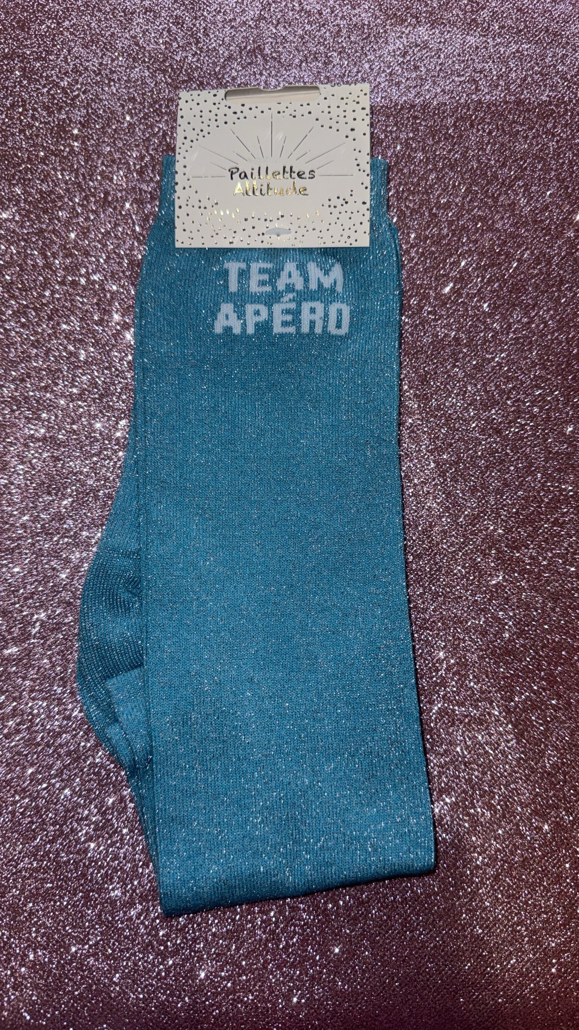chaussette pailletée TEAM APÉRO 36/41