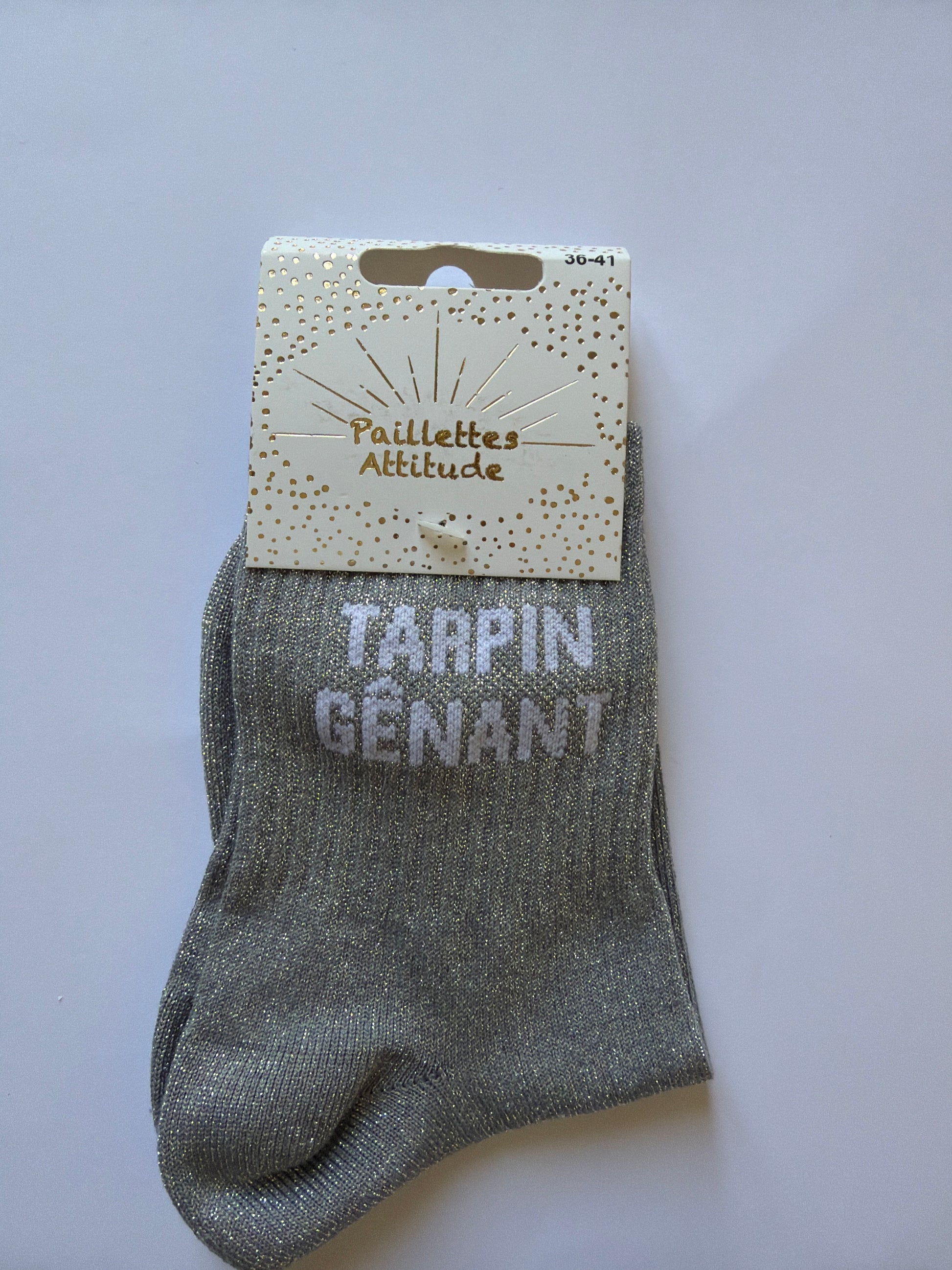 Chaussette de ville pailletée 36-41 TARPIN GÊNANT