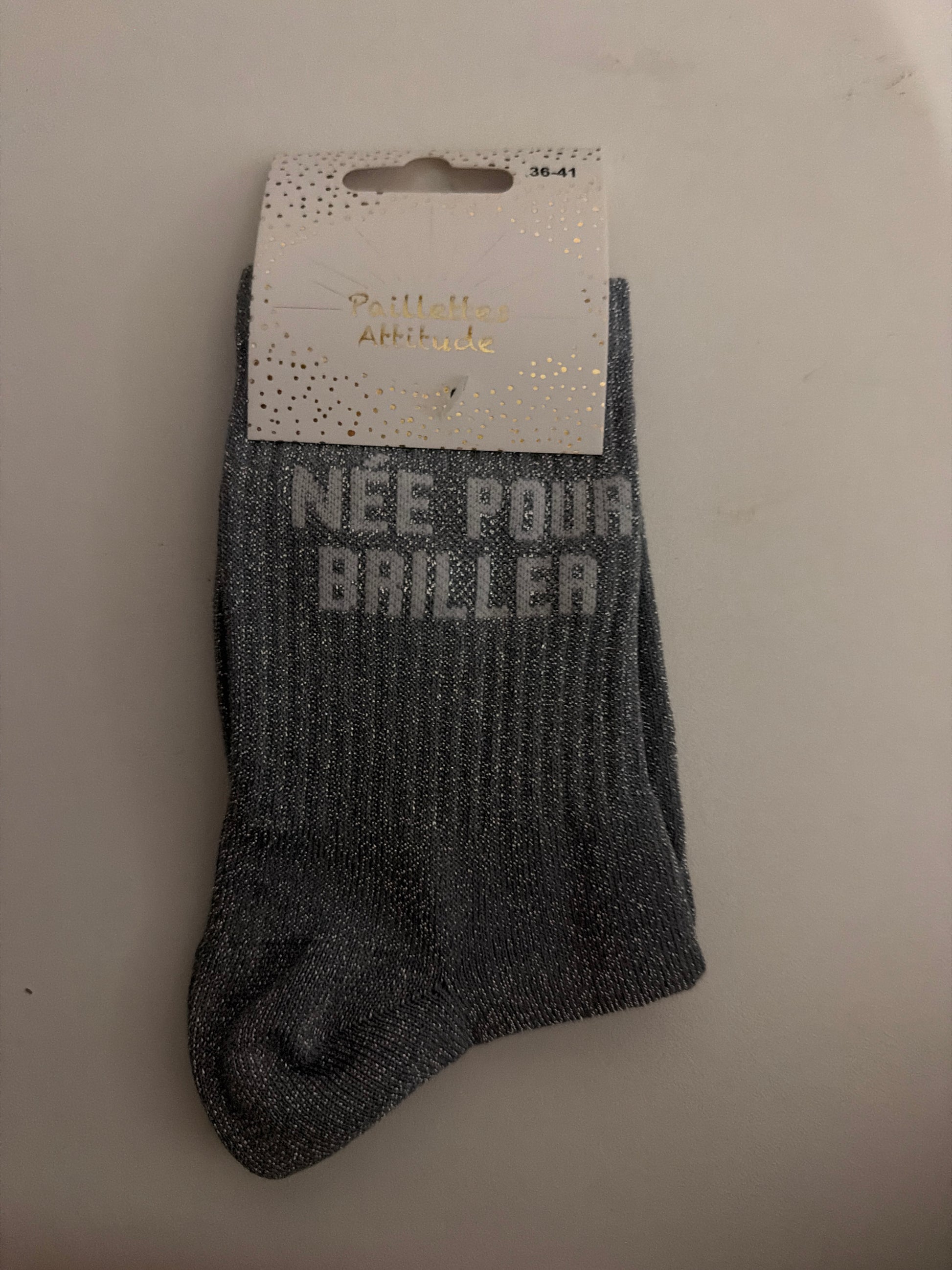 Chaussette de ville Pailletée 36-41 NÉE POUR BRILLER
