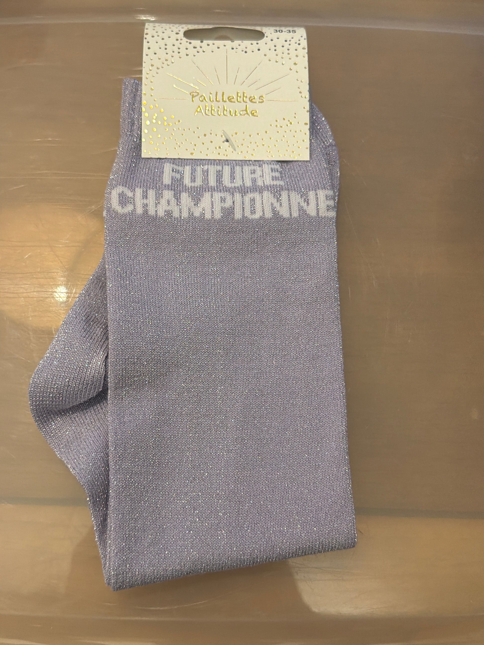 Chaussette pailletée FUTURE CHAMPIONNE 30/35