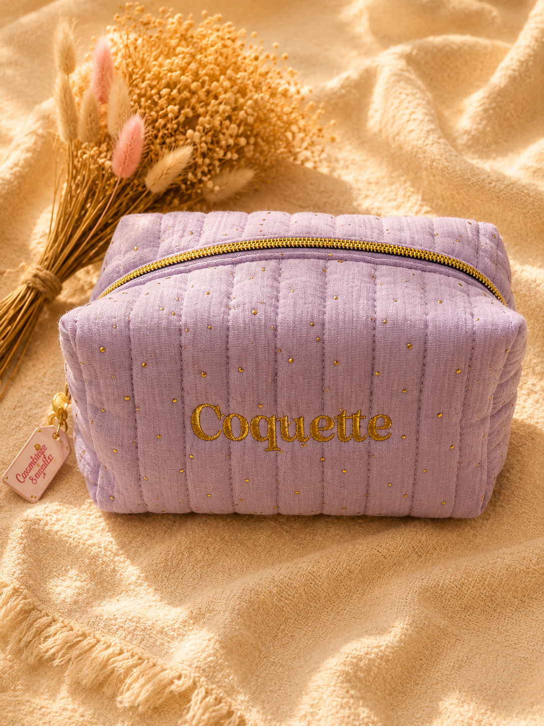 Trousse de toilette gaze de coton