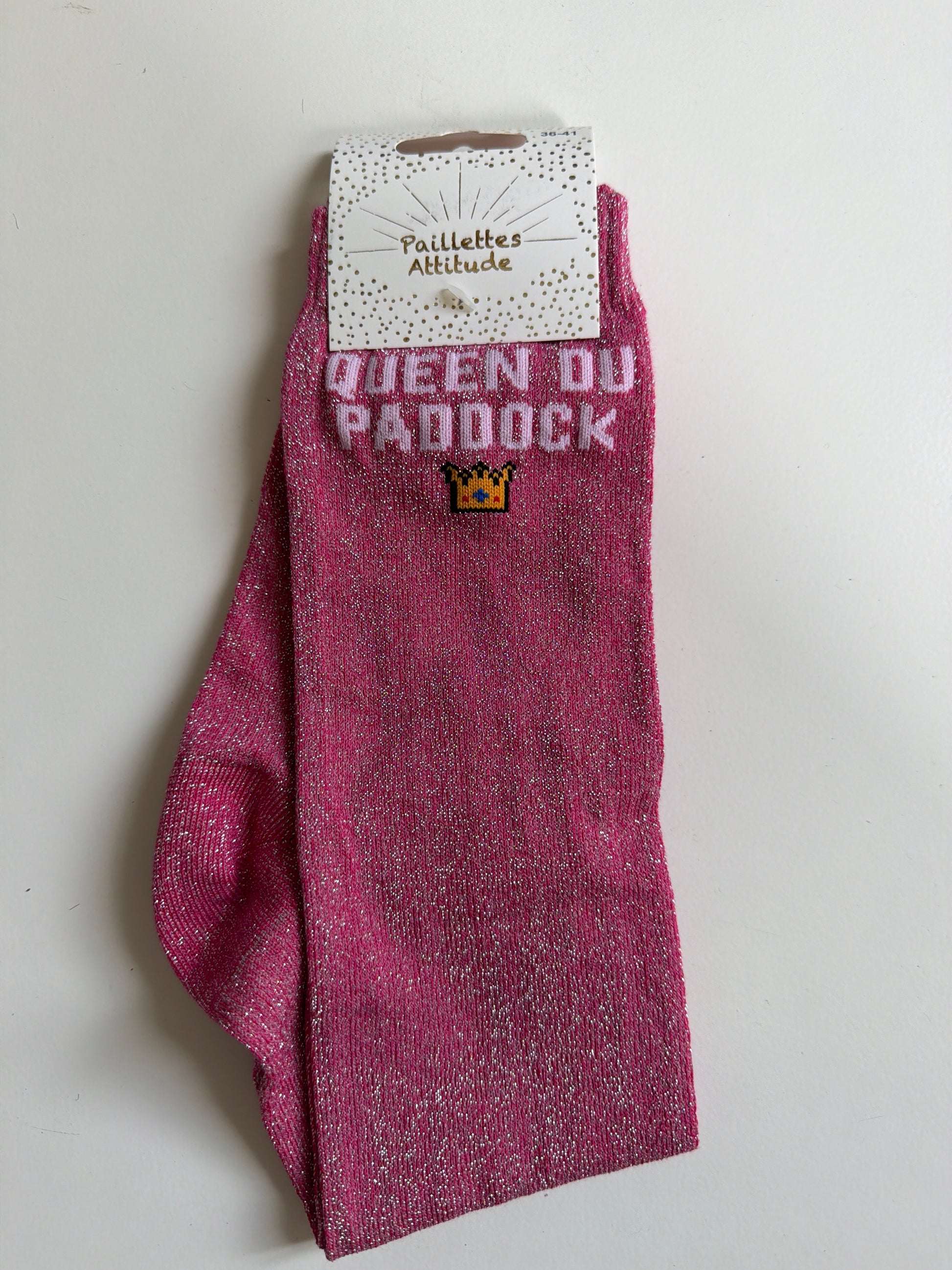 Chaussette pailletée équitation 36-41 QUEEN DU PADDOCK 👑