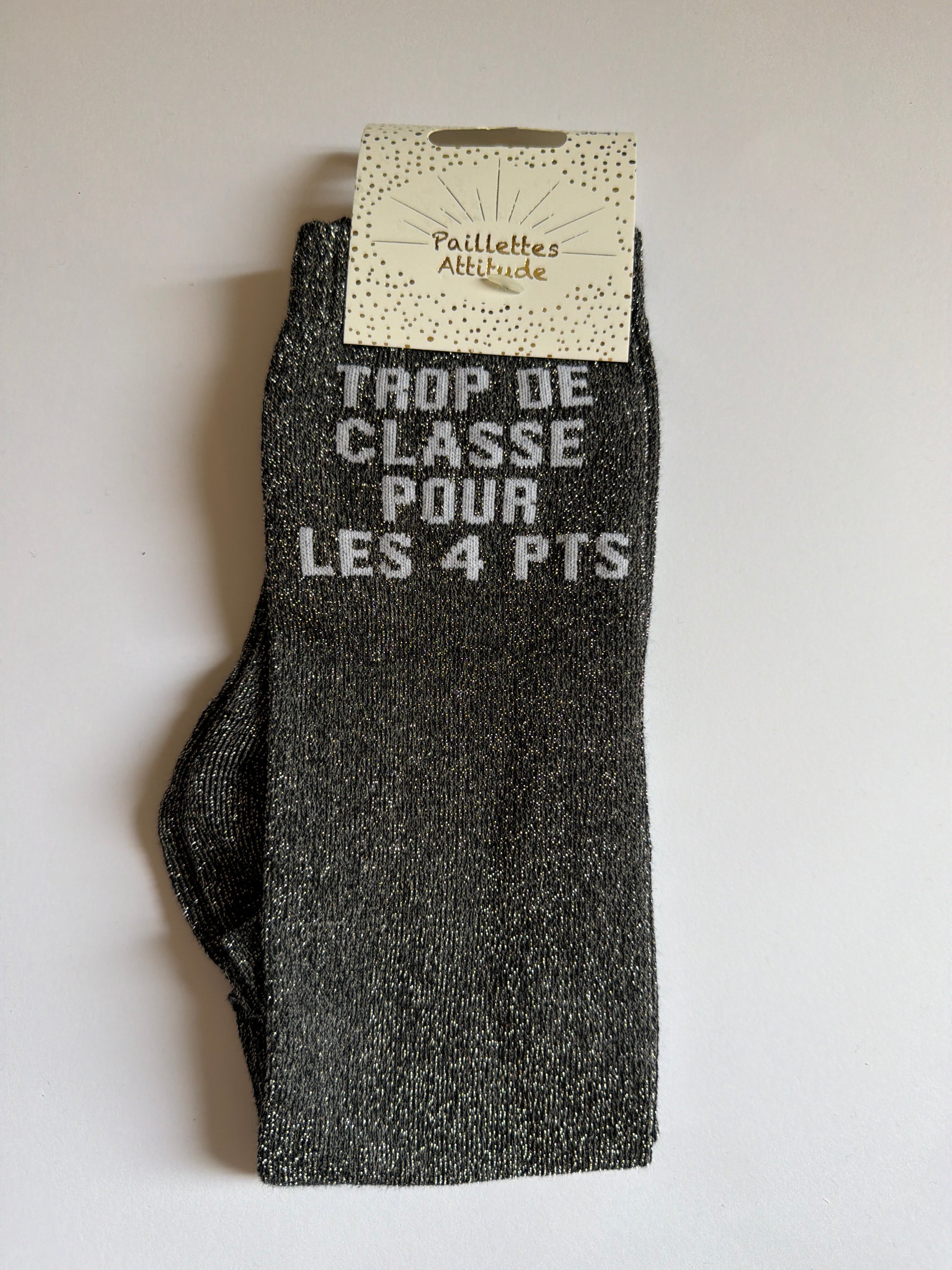 Chaussette pailletée équitation 36-41 TROP DE CLASSE POUR LES 4 PTS