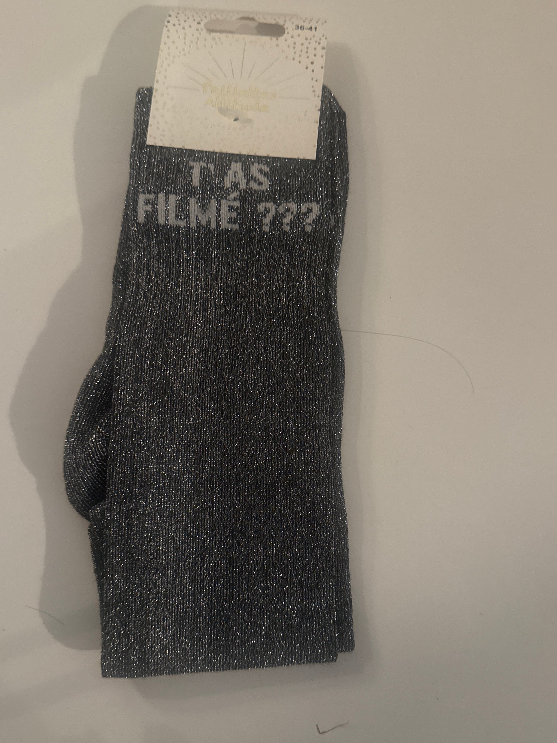 chaussette pailletée équitation T’AS FILMÉ ??? 36/41