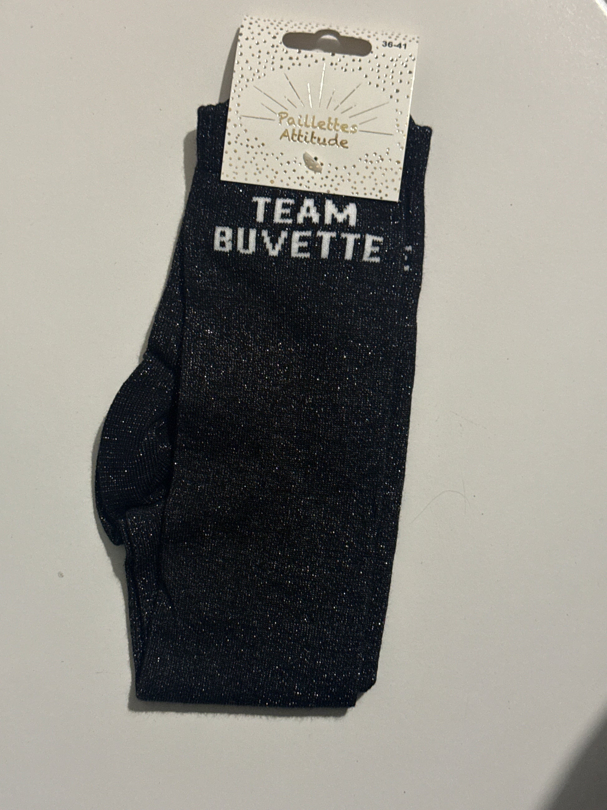 Chaussette pailletée équitation 36-41 TEAM BUVETTE