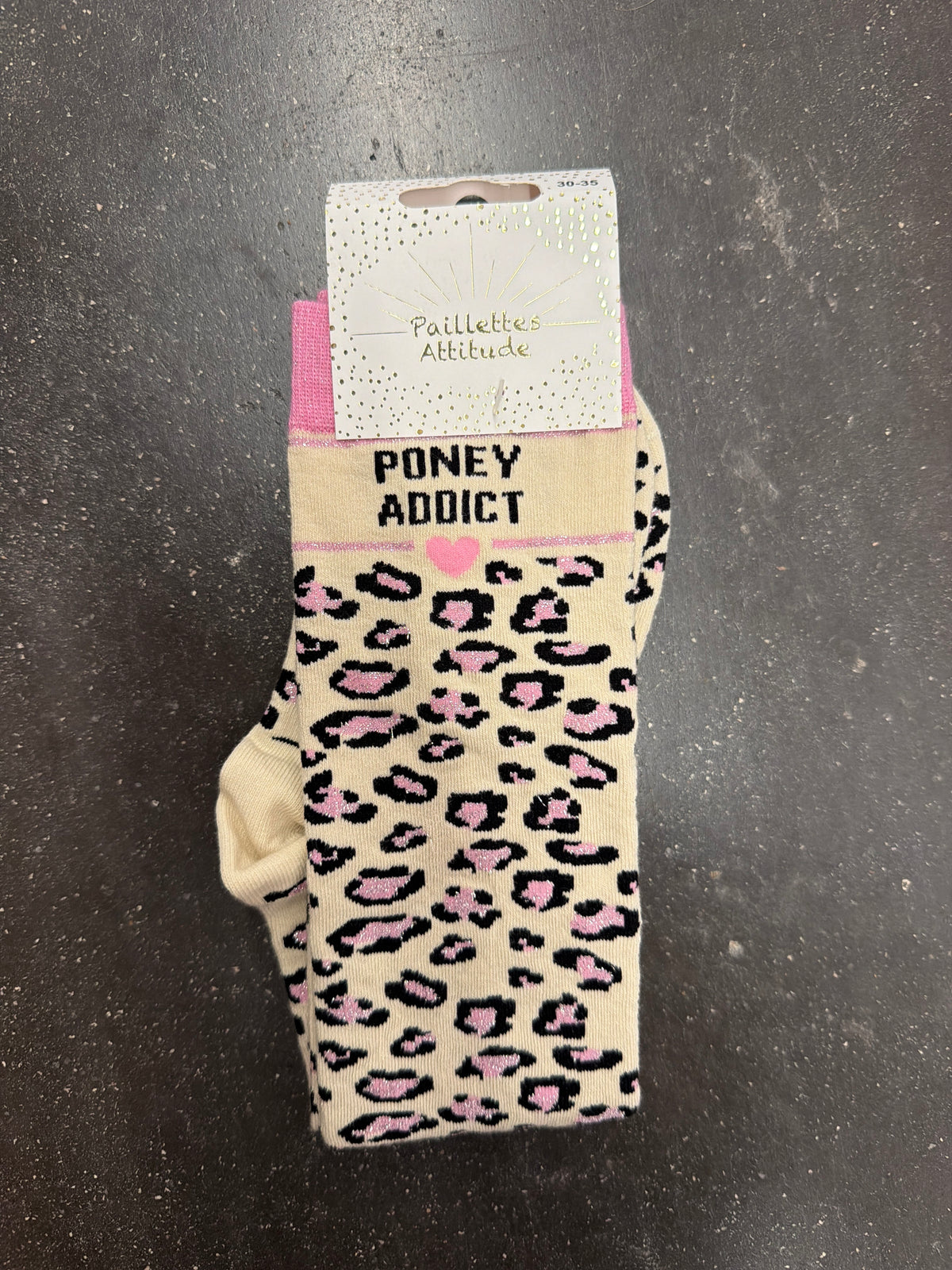 Chaussettes d’équitation pailletées 25-30 et 30-35 Collection léopard 🐆🐄