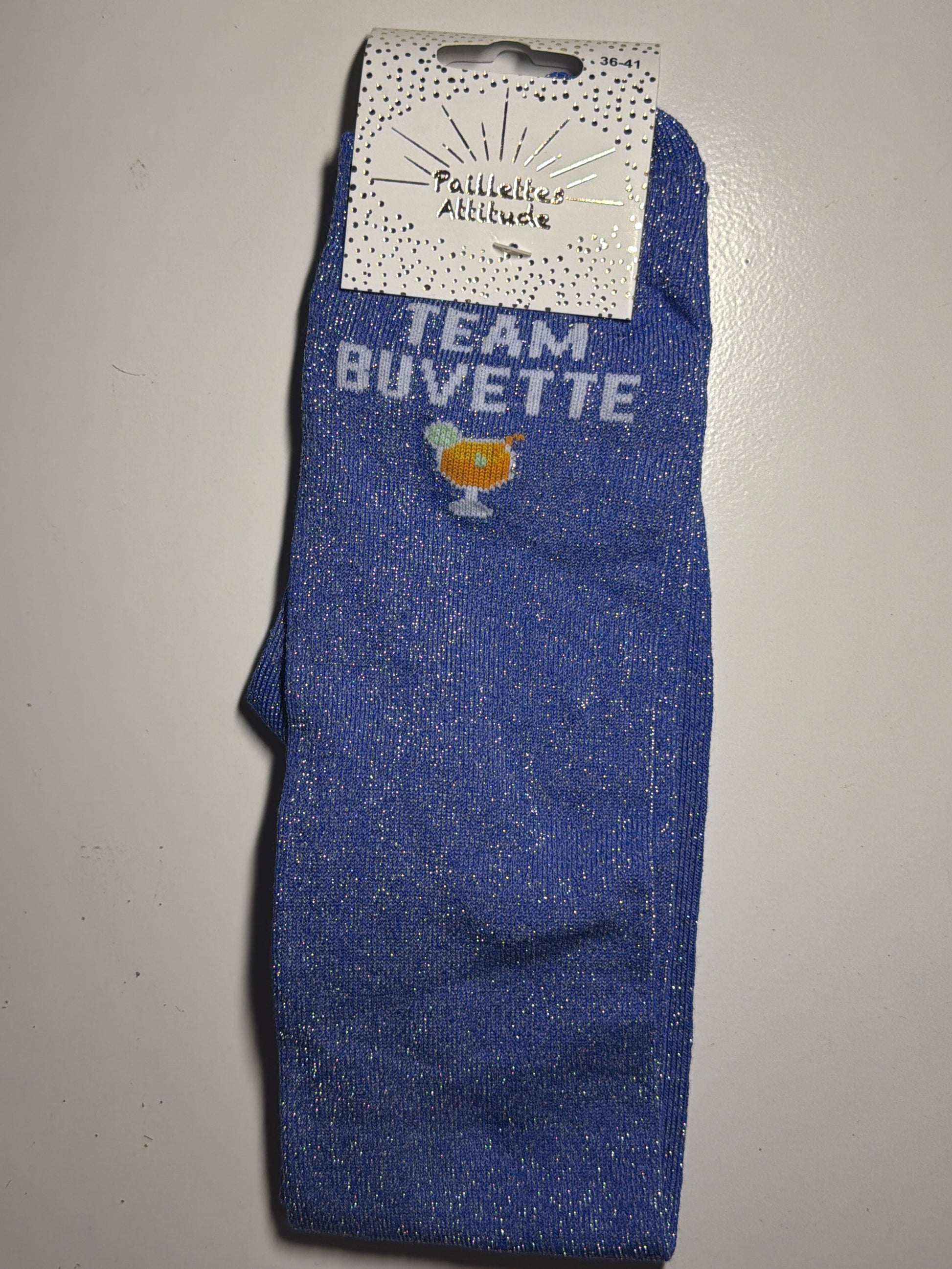 Chaussette pailletée équitation 36-41 TEAM BUVETTE