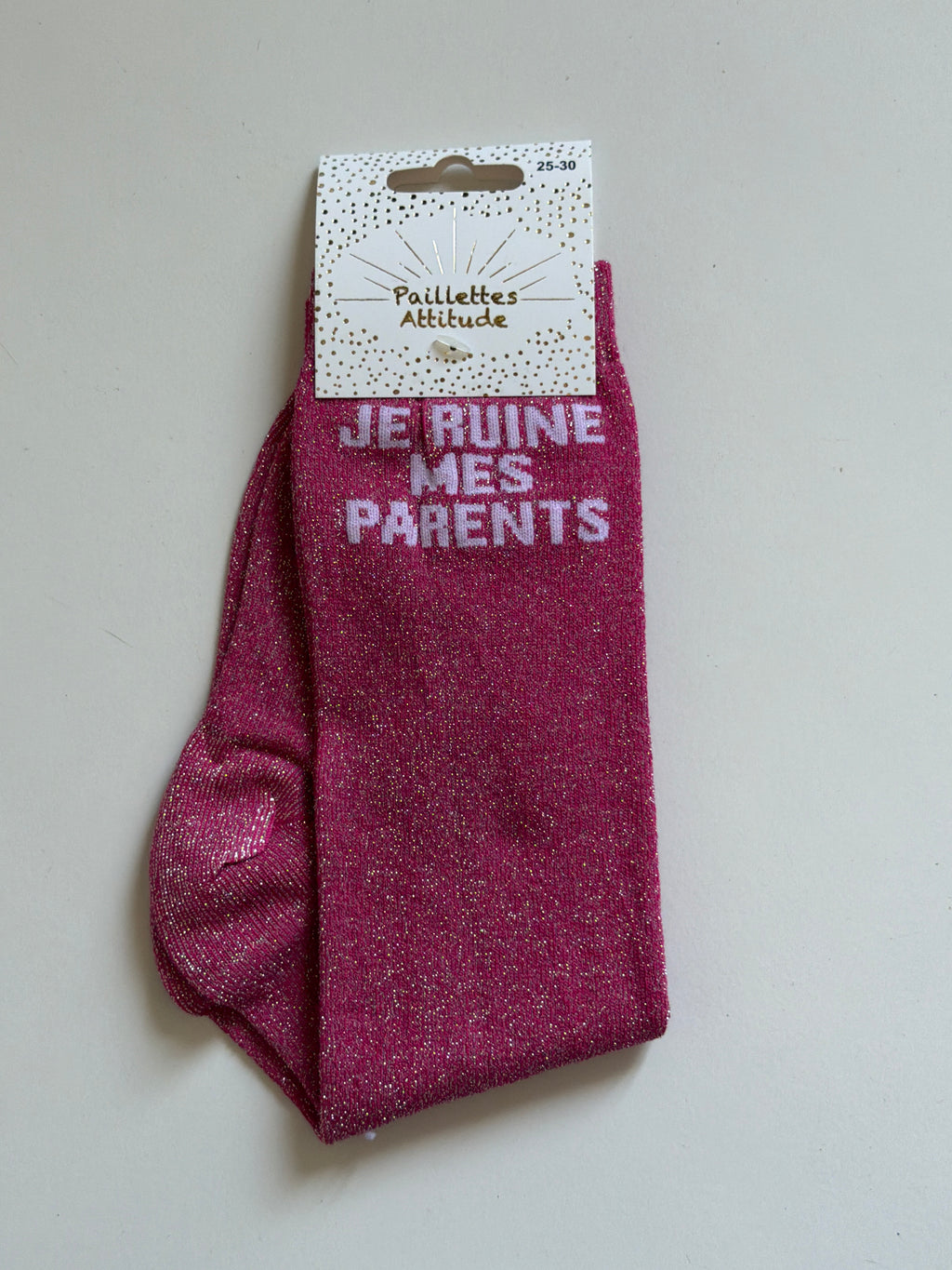 Chaussette pailletée équitation 25-30 JE RUINE MES PARENTS