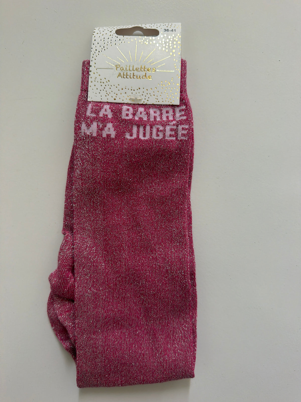 Chaussette pailletée équitation 36-41 LA BARRE M’A JUGÉE