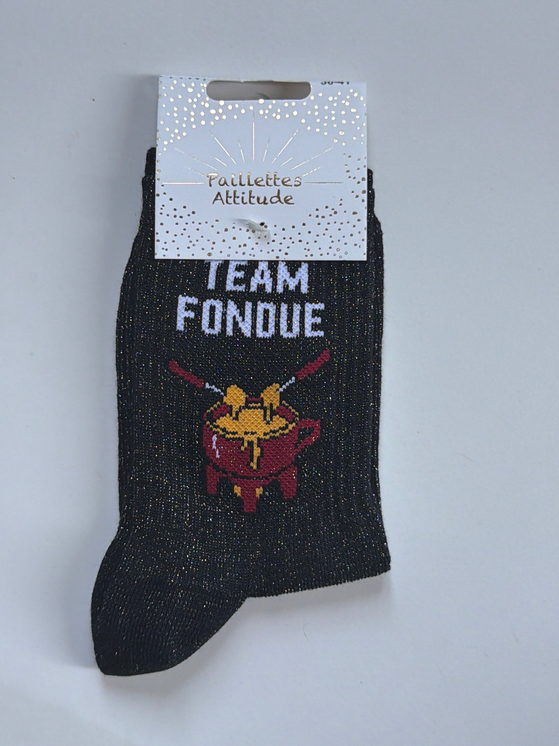 Chaussette pailletée de ville 36-41 FONDUE