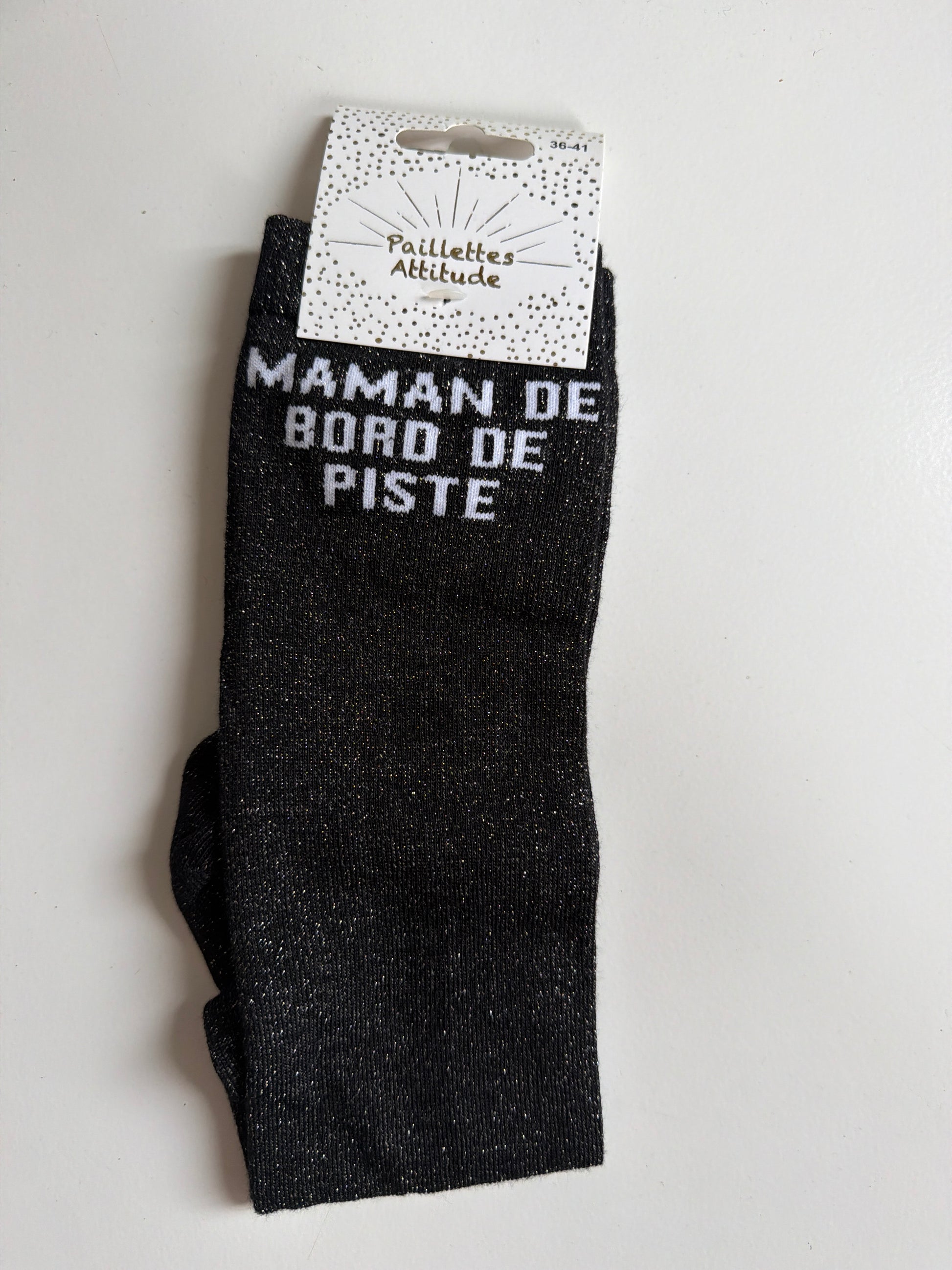Chaussette pailletée équitation 36-41 MAMAN DE BORD DE PISTE